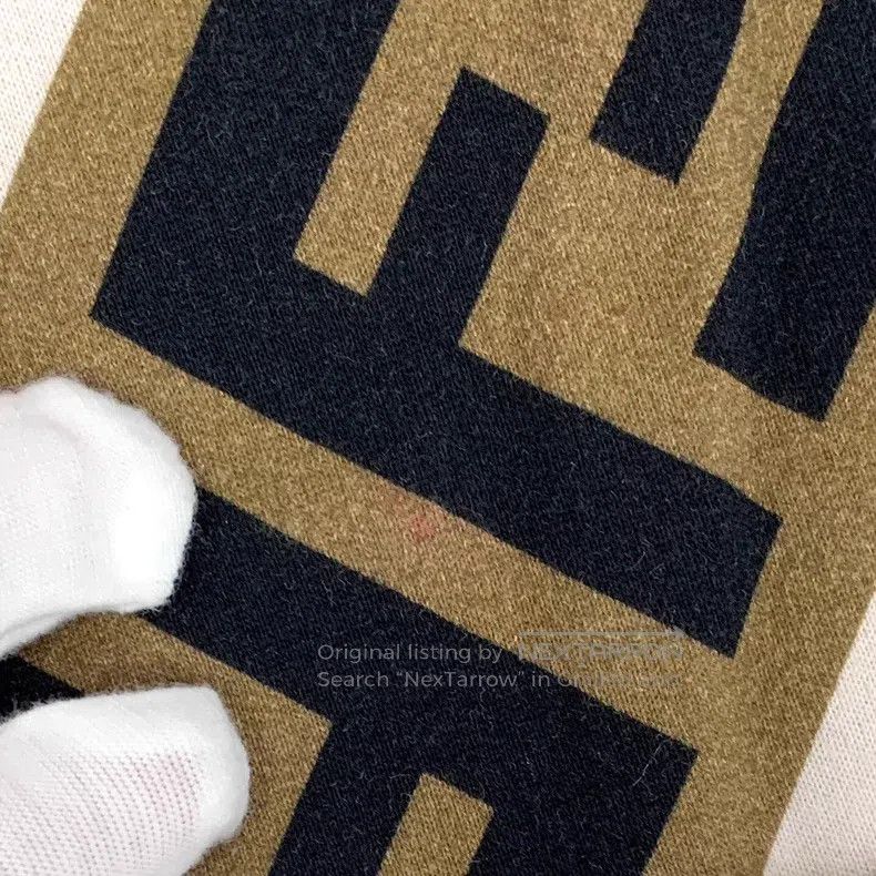 Fendi Fendi Dark Brown Logo Monogram Printed Cotton Crew Neck Lo Size S / US 4 / IT 40 - 8 Thumbnail