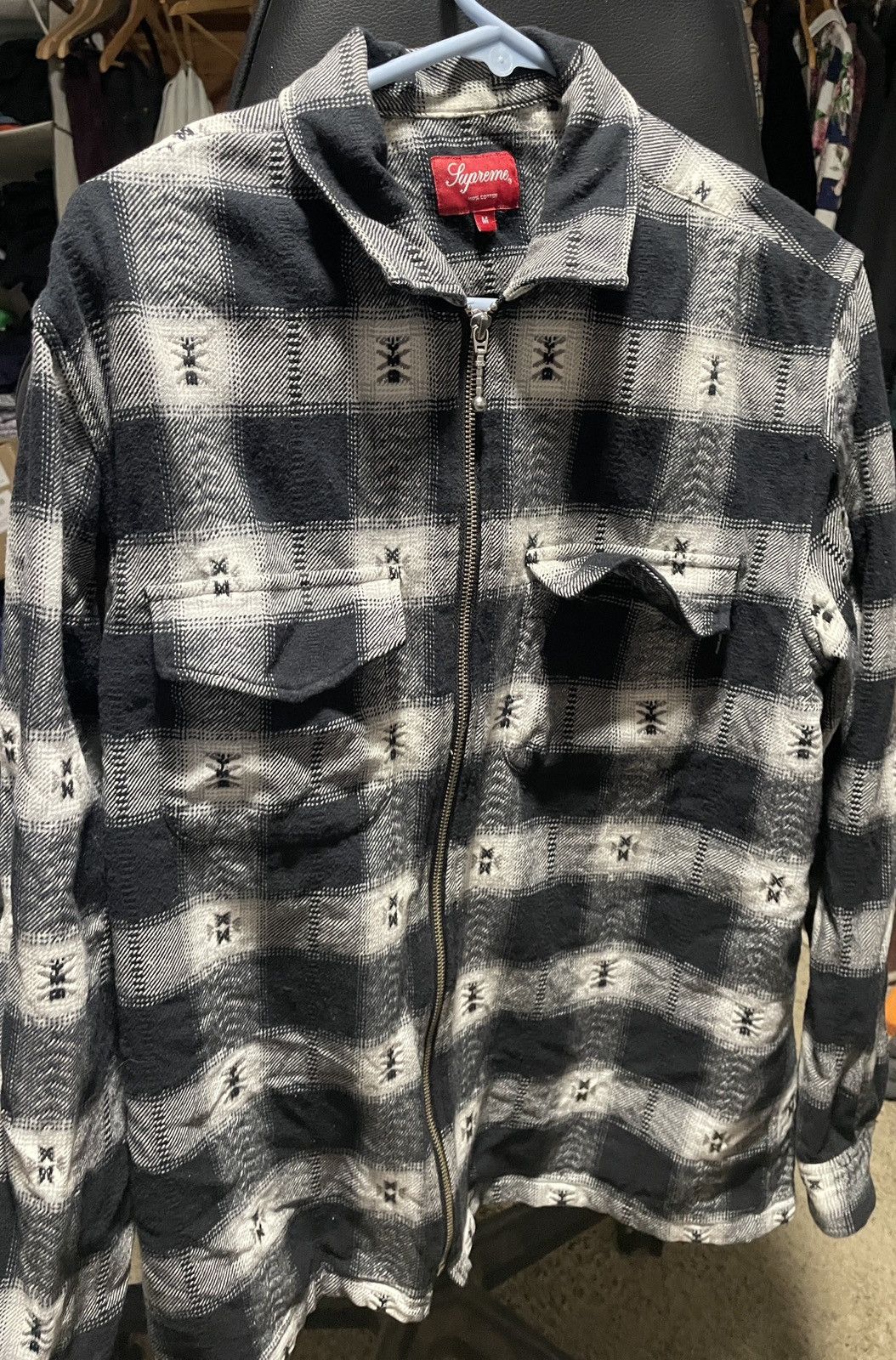 Supreme Supreme cheetah pile zip shirt | Grailed