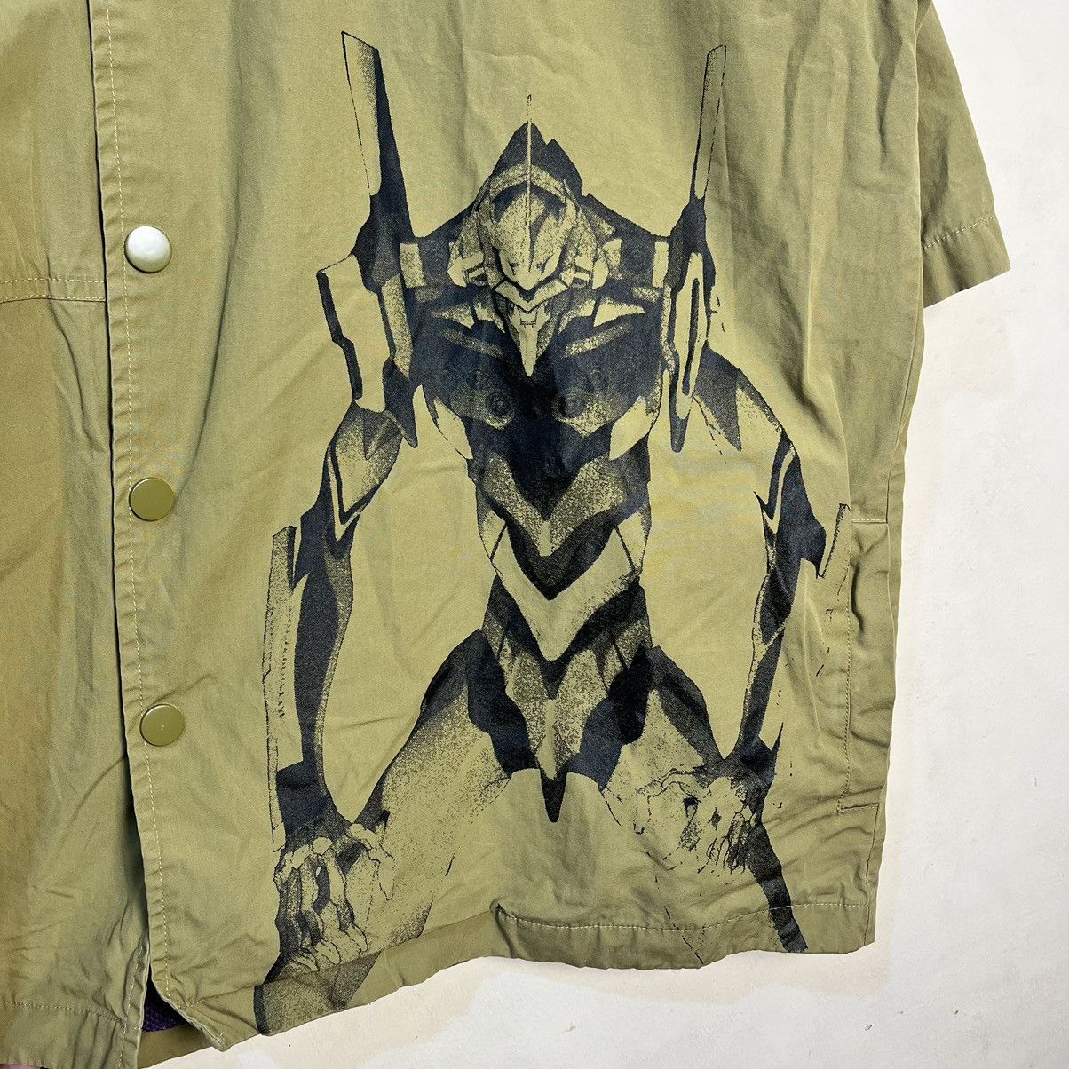 Anime Neon Genesis Evangelion Button Up Shirt Size US XL / EU 56 / 4 - 5 Thumbnail