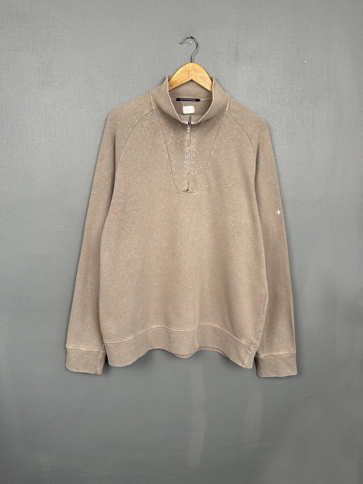 Stone Island AW 2002 STONE ISLAND DENIMS Vintage 1/4 Zip Sweatshirt Size US L / EU 52-54 / 3 - 1 Thumbnail