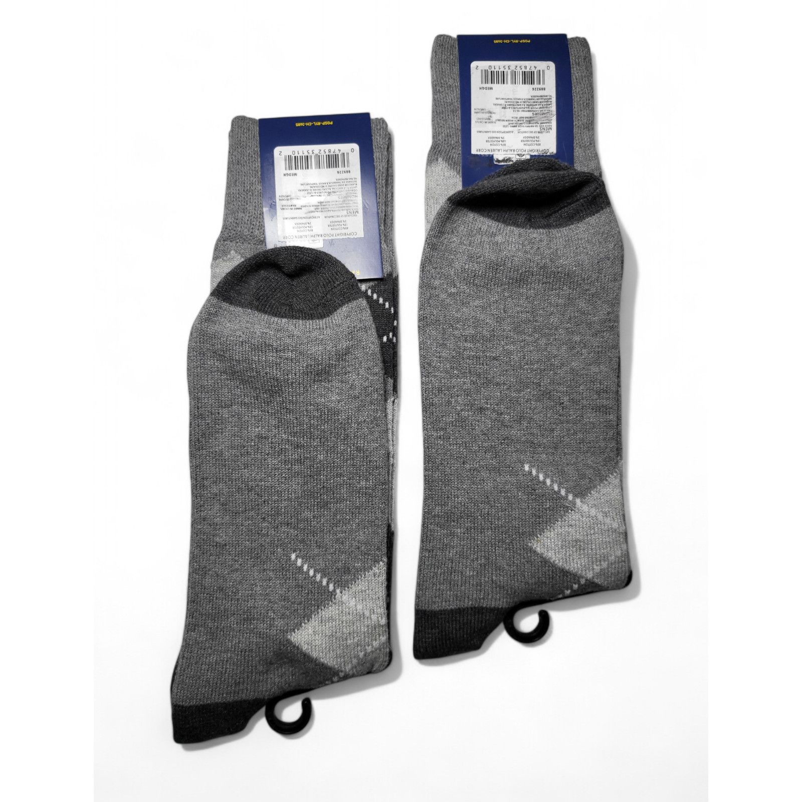 Polo Ralph Lauren Set of 2 - NWT POLO Ralph Lauren Argyle Trouser Dress Socks Size ONE SIZE - 7 Thumbnail