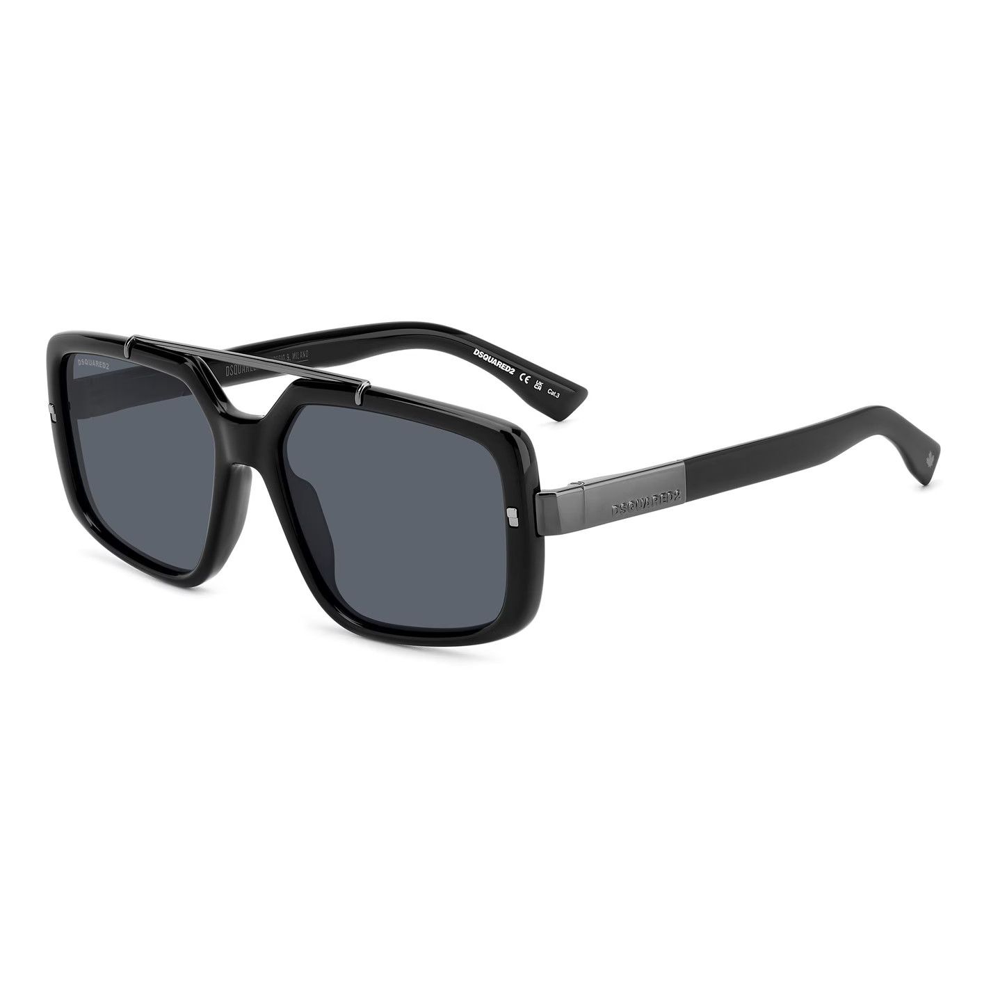 Dsquared2 o1g2r1mq0426 Size: 57CM / Round Sunglasses in Black Size ONE SIZE - 2 Thumbnail