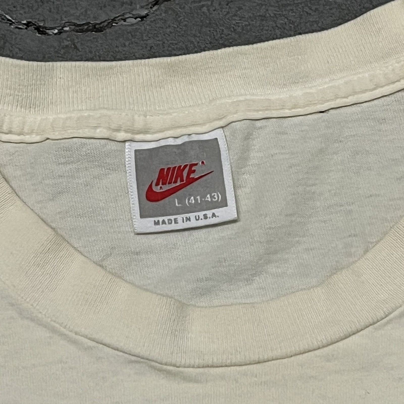 Nike × Vintage VTG 1990’s Nike Jordan Spike Lee Flight School Graphic Tee Size US M / EU 48-50 / 2 - 6 Thumbnail