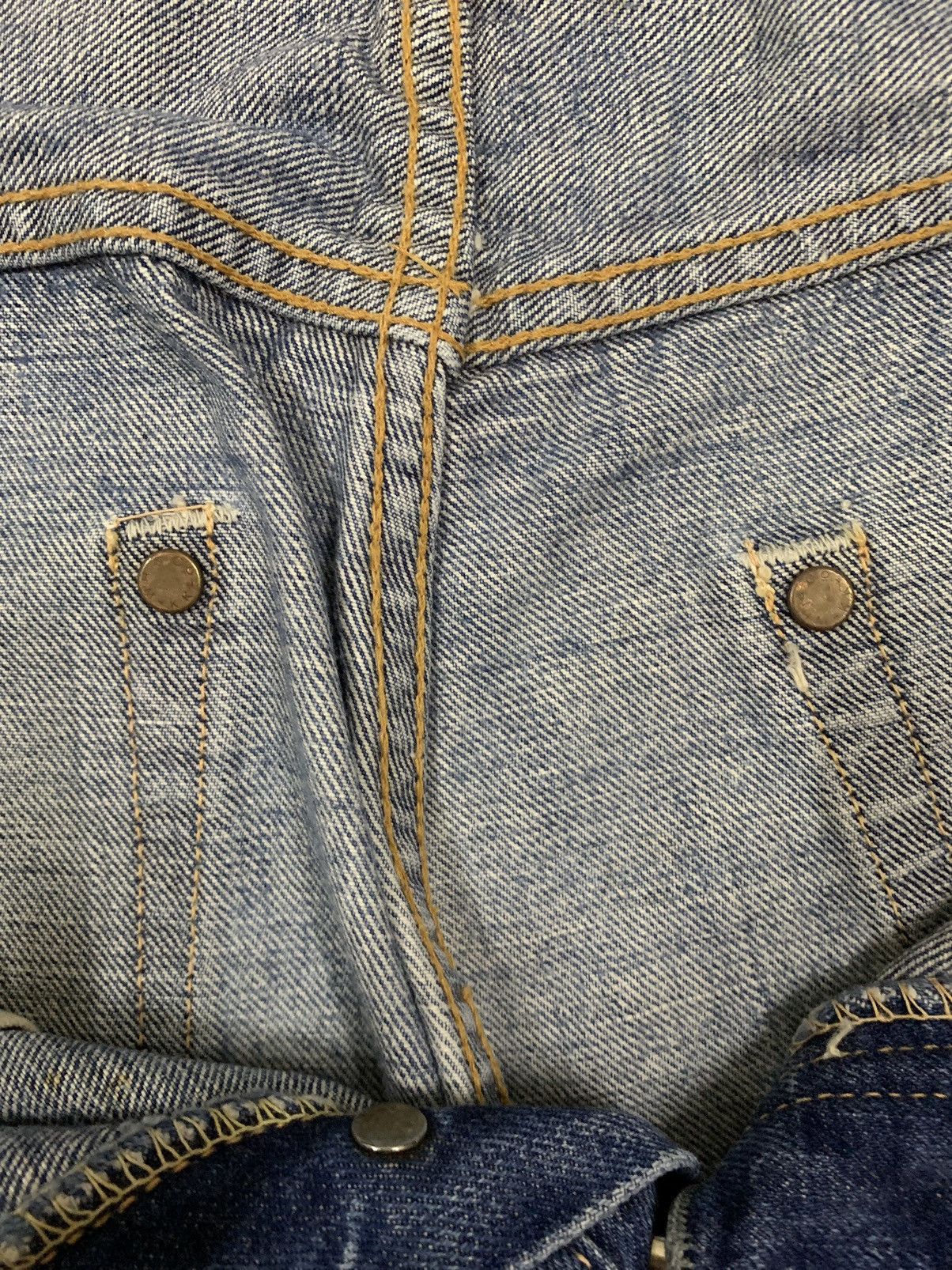 Sugar Cane Vintage 90s Warehouse & Co Selvedge Loose Distressed Jorts Size US 33 - 22 Thumbnail