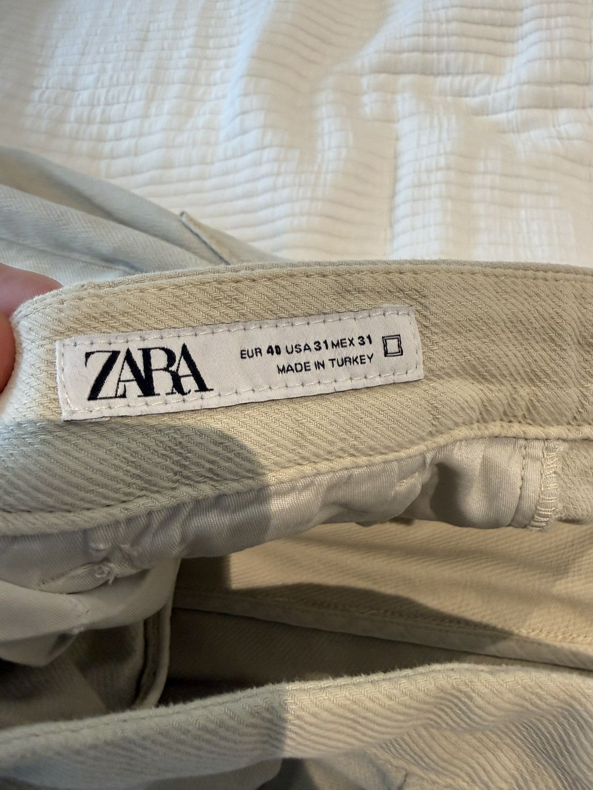 Zara Zara beige pant Size US 32 / EU 48 - 3 Thumbnail
