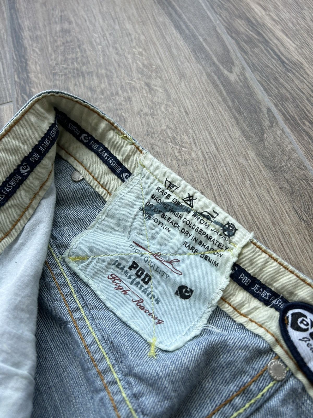 Japanese Brand Vintage Pod Racing jeans Japanese style Y2k Jcno skate Size US 34 / EU 50 - 6 Thumbnail
