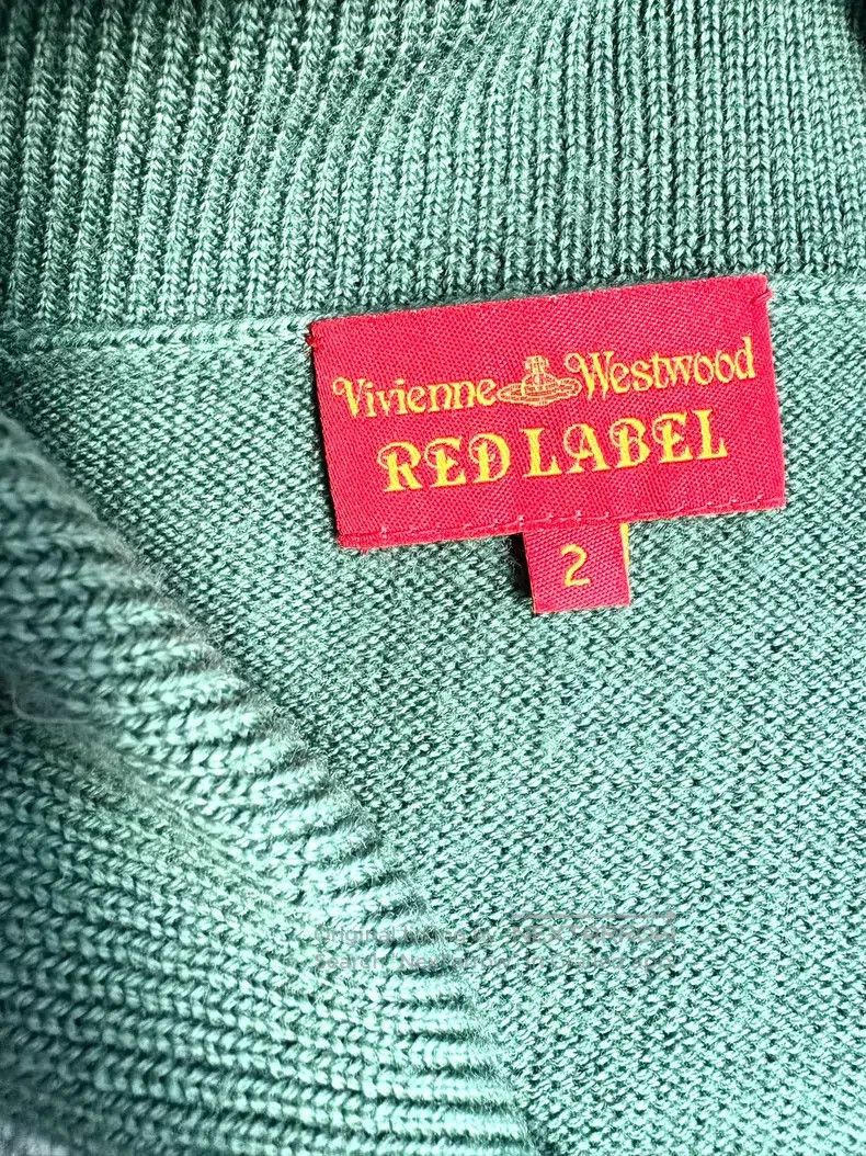 Vivienne Westwood Vivienne Westwood Green Patchwork Velvet Saturn Knitted Ca Size M / US 6-8 / IT 42-44 - 8 Thumbnail