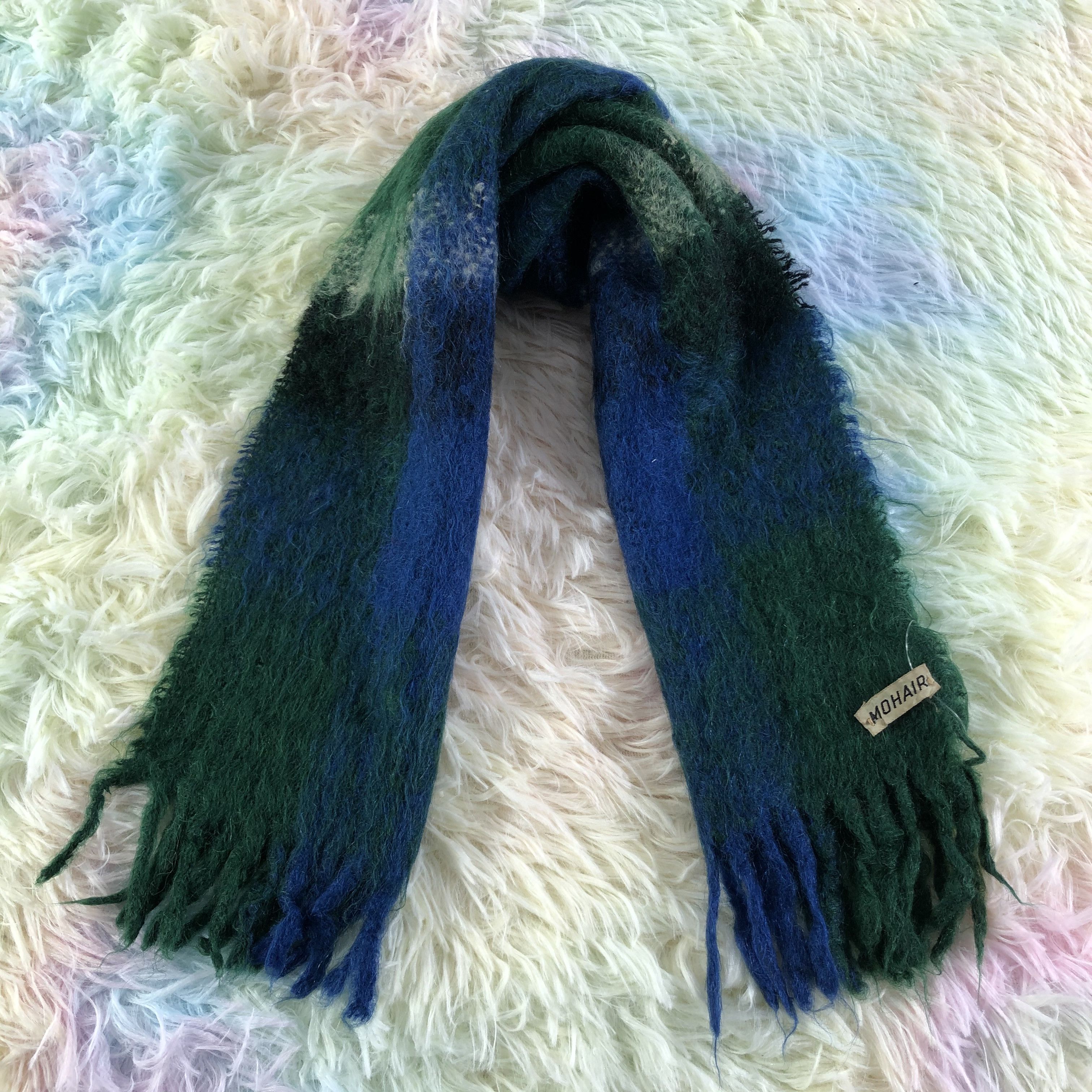 Vintage Mohair Scarf / Muffler / Neckwear - KM289 Size ONE SIZE - 1 Thumbnail