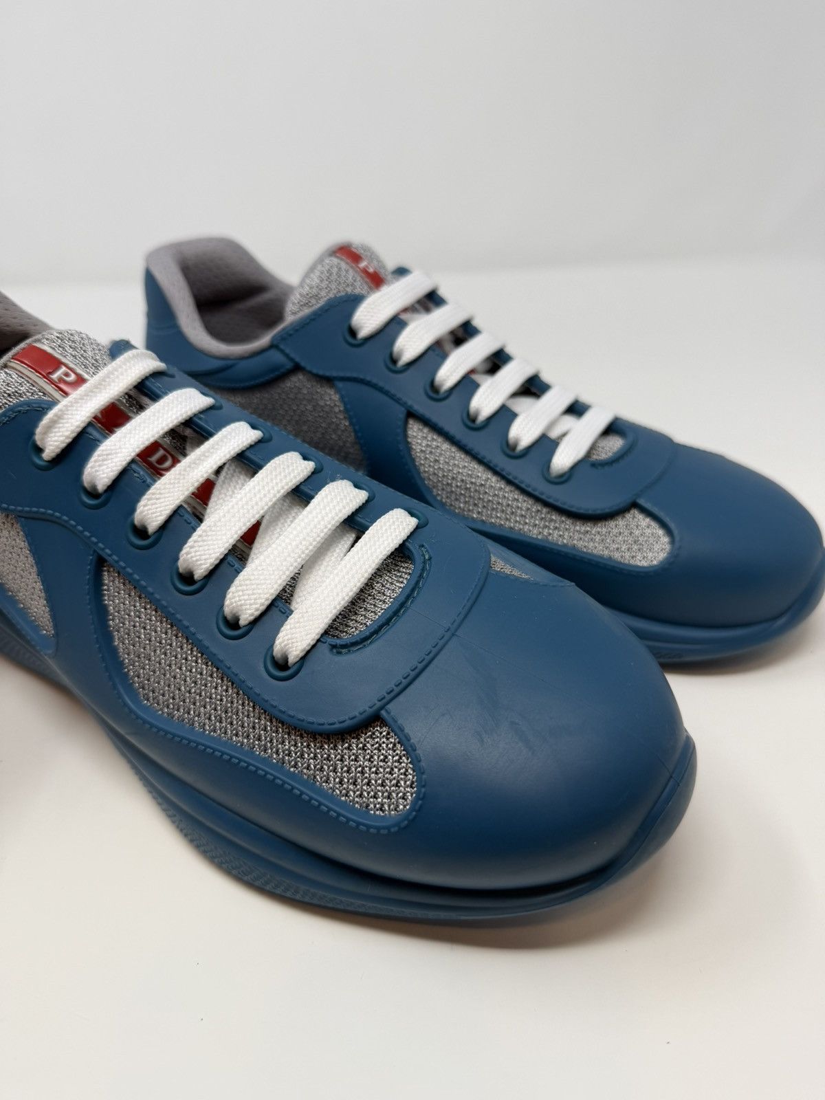 Prada Prada Americas Cup Rubber Sneaker Lagoon Blue Size US 8 / EU 41 - 10 Thumbnail