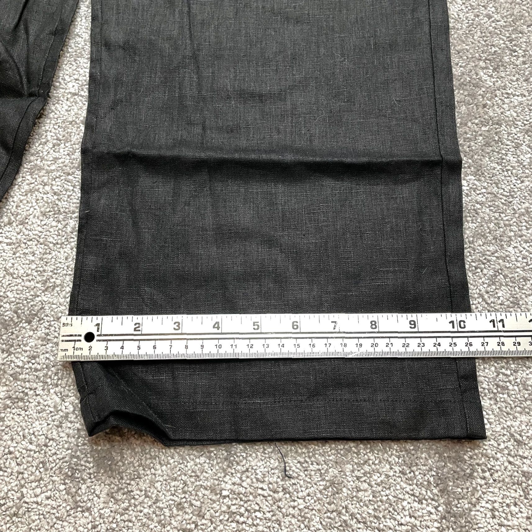 Vintage VINTAGE Utoco Paperbag Ankle Pants Womens Large Black Straight Stretch Belted New 30x25 Size 36" / US 14 / IT 50 - 2 Thumbnail