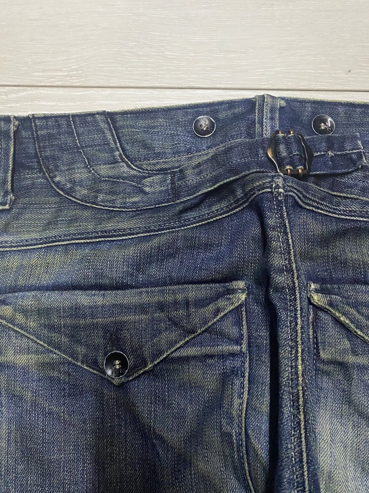G-Star × Marc Newson G Star 33/01 Mud Wash Buckle Back Double Knee Loose Jeans Size US 33 - 17 Thumbnail