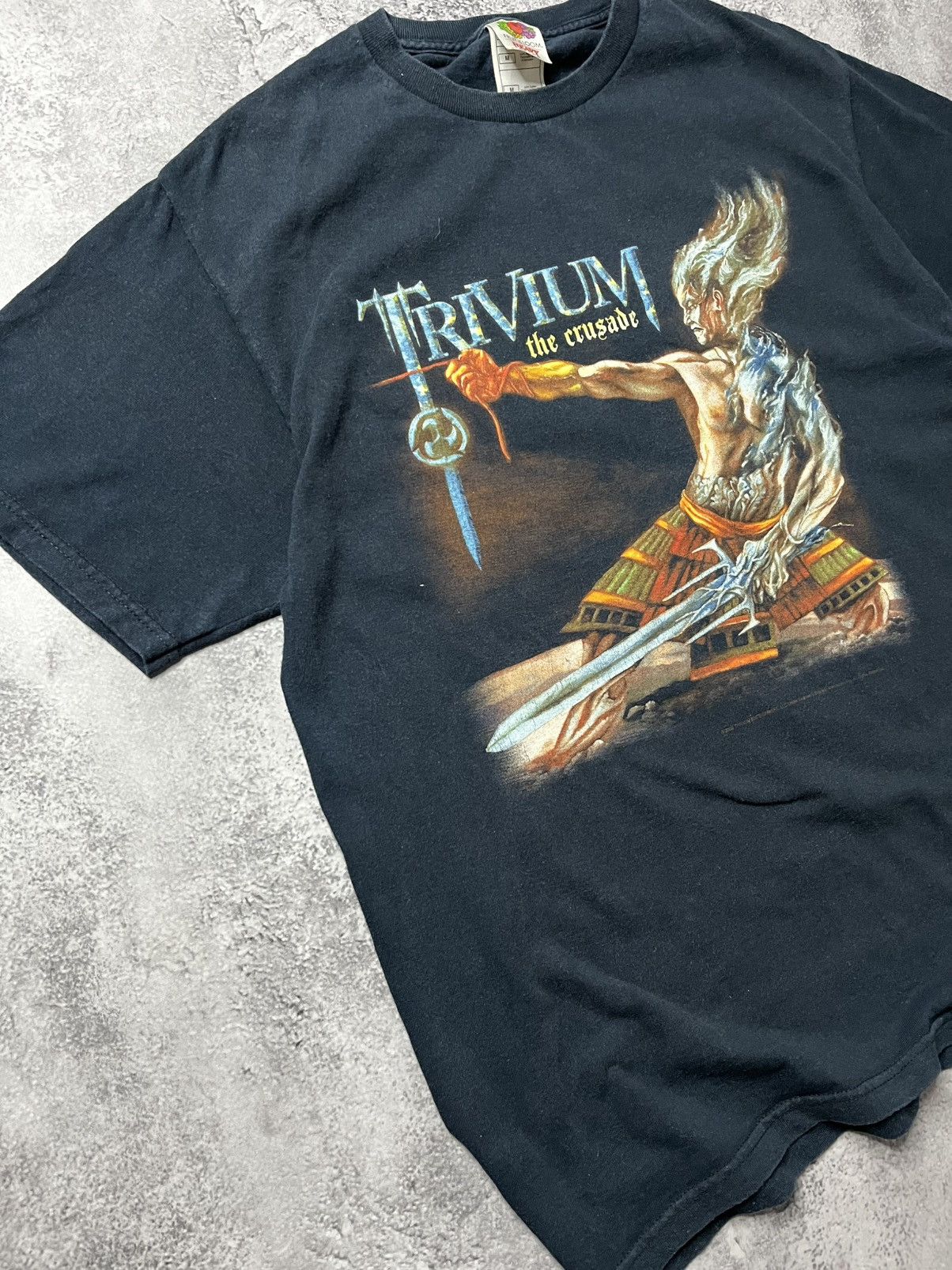 Fruit Of The Loom Vintage 00’s Trivium The Crusade Shirt Men’s M Size US M / EU 48-50 / 2 - 2 Thumbnail