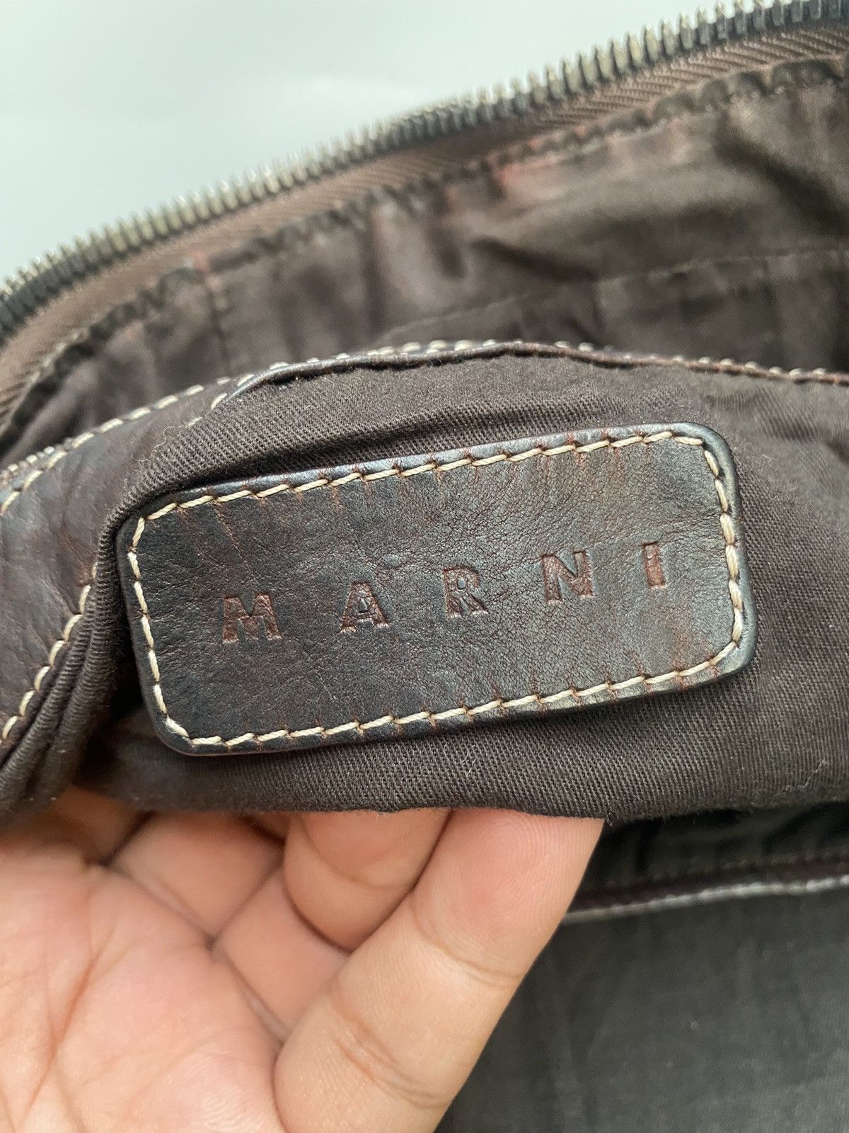 Marni Vintage Marni 2-way Messenger Leather Bag Size ONE SIZE - 12 Thumbnail