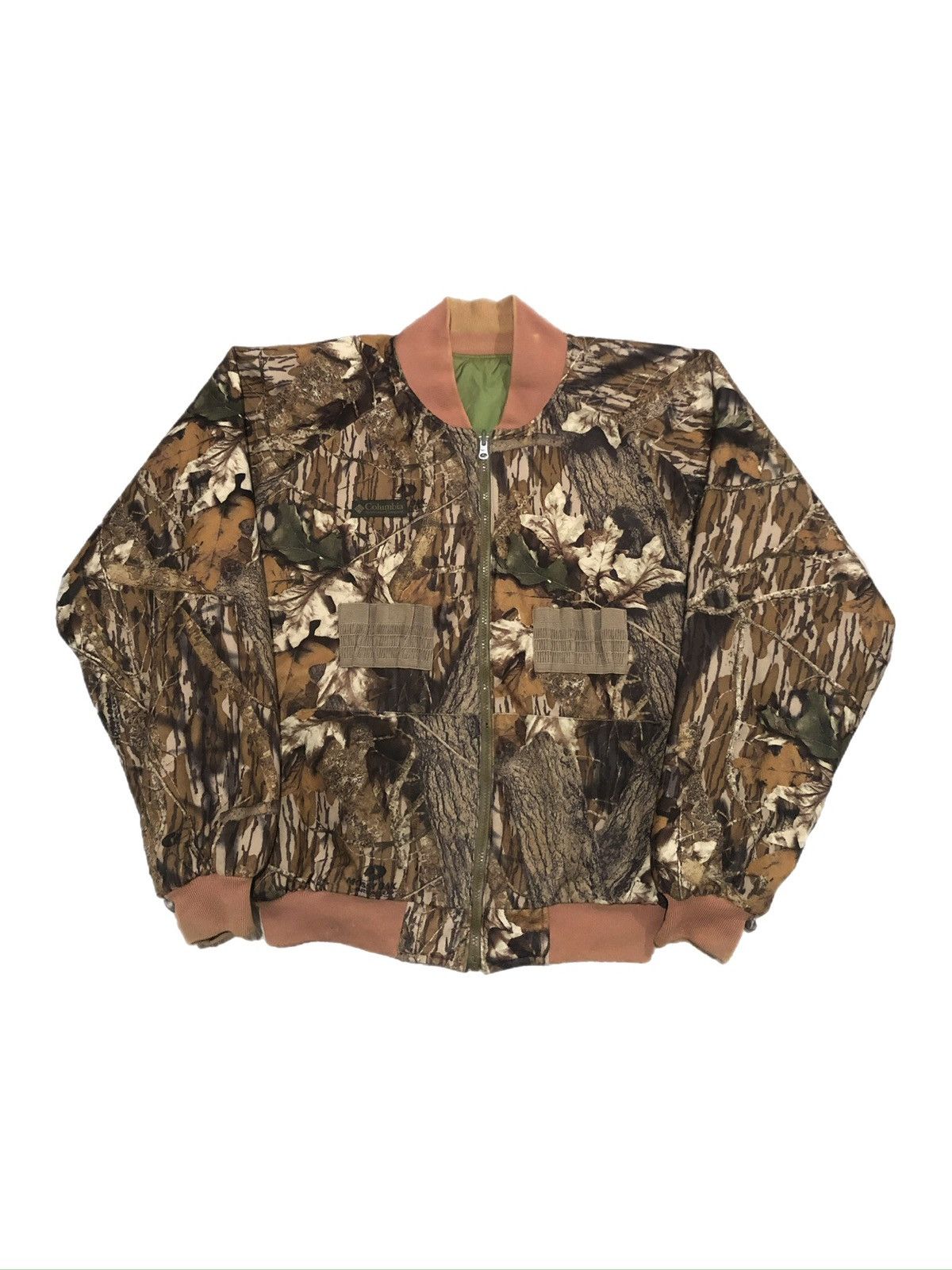 Columbia × Mossy Oaks × Vintage 90s Columbia Mossy Oak Camo Reversible Bomber Jacket Size US L / EU 52-54 / 3 - 1 Thumbnail