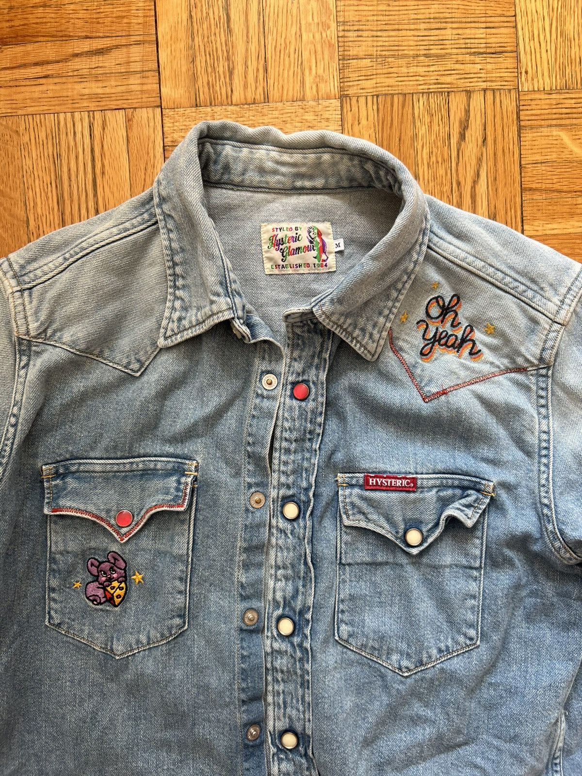 Hysteric Glamour × Japanese Brand × Vintage RARE Hysteric Glamour Denim Jacket Size US S / EU 44-46 / 1 - 2 Thumbnail
