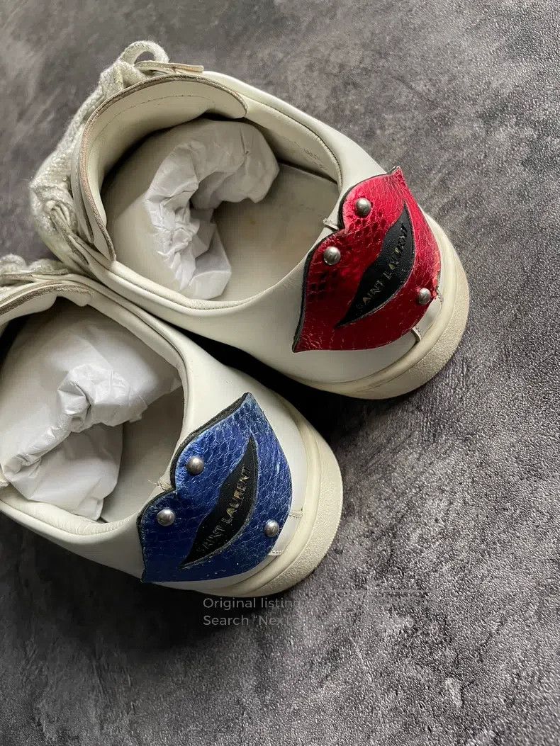 Saint Laurent Paris Saint Laurent Paris Goose and Blood Tooth Sequin Plaid Sne Size US 8 / EU 41 - 4 Thumbnail