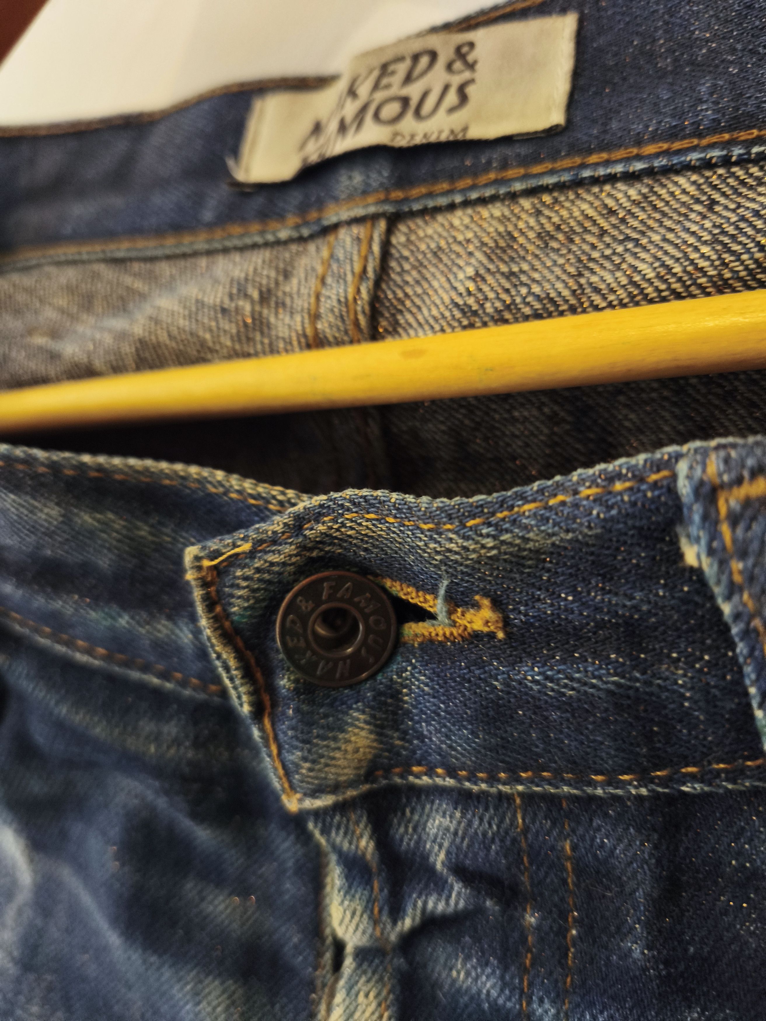 Naked & Famous Butler Naked & Famous Slim Dry Demin Fades Jean Selvedge Size US 33 - 8 Thumbnail
