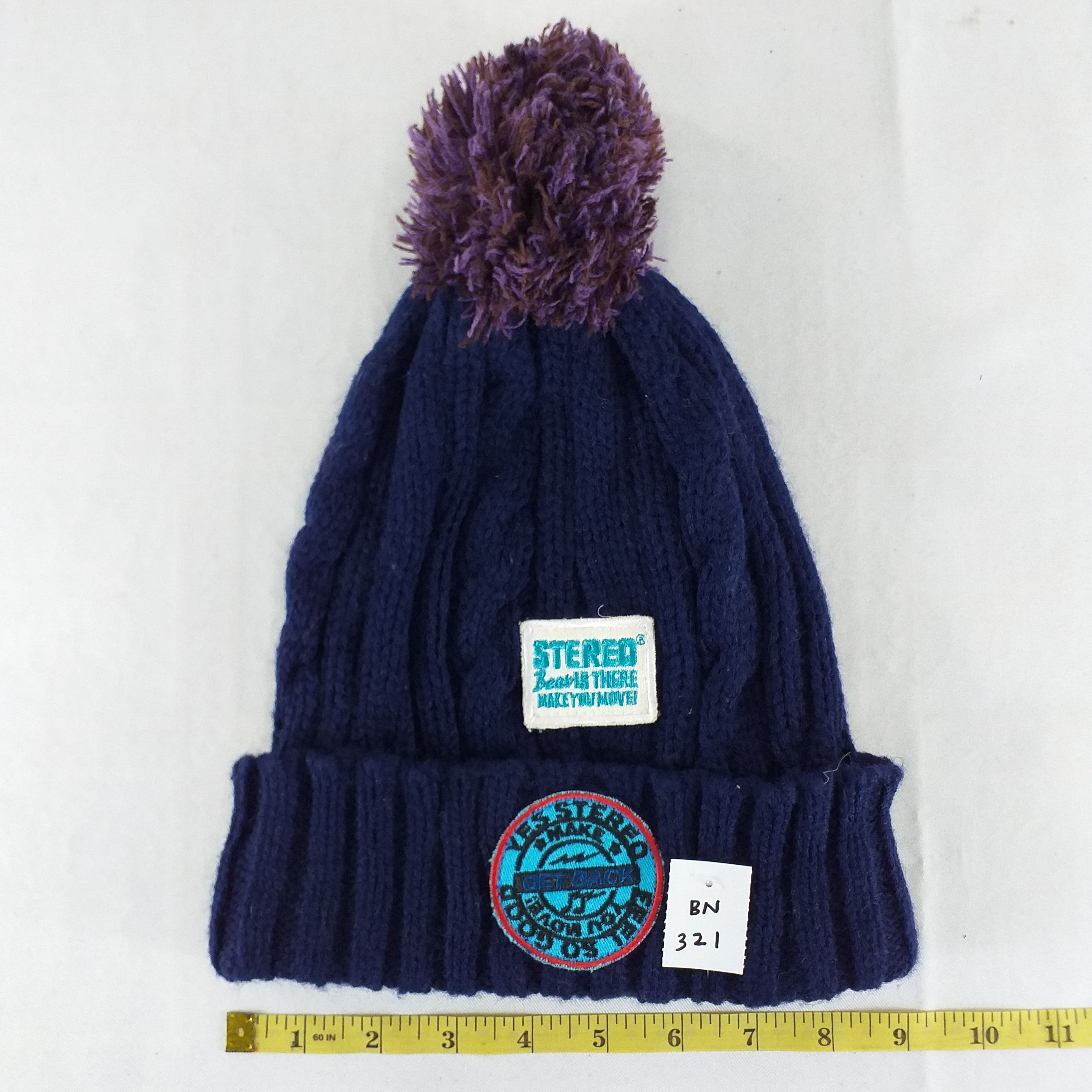 Japanese Brand Stereo Embroidery Snow Cap Hat Beanie -BN321 Size ONE SIZE - 4 Thumbnail