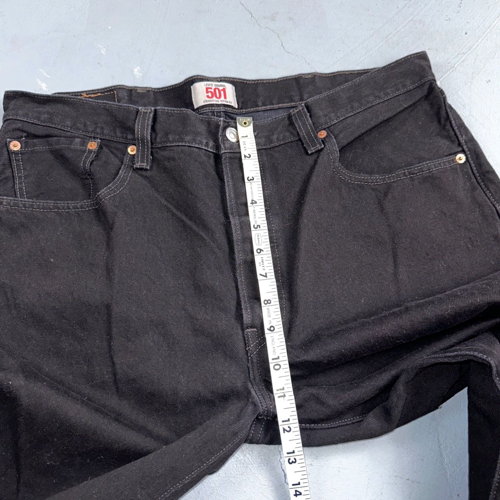Levi's VINTAGE Levi's 501 Jeans Men 38x30 Black Dark Wash 501 Straight Levi'S 505 90s USA, 38x30? Size US 38 / EU 54 - 5 Thumbnail
