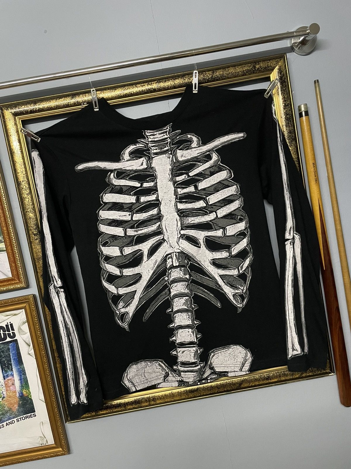 Designer × Japanese Brand × Vintage Vintage Japan Designer Halloween Spirit Skeleton Fullprint Size US M / EU 48-50 / 2 - 2 Thumbnail