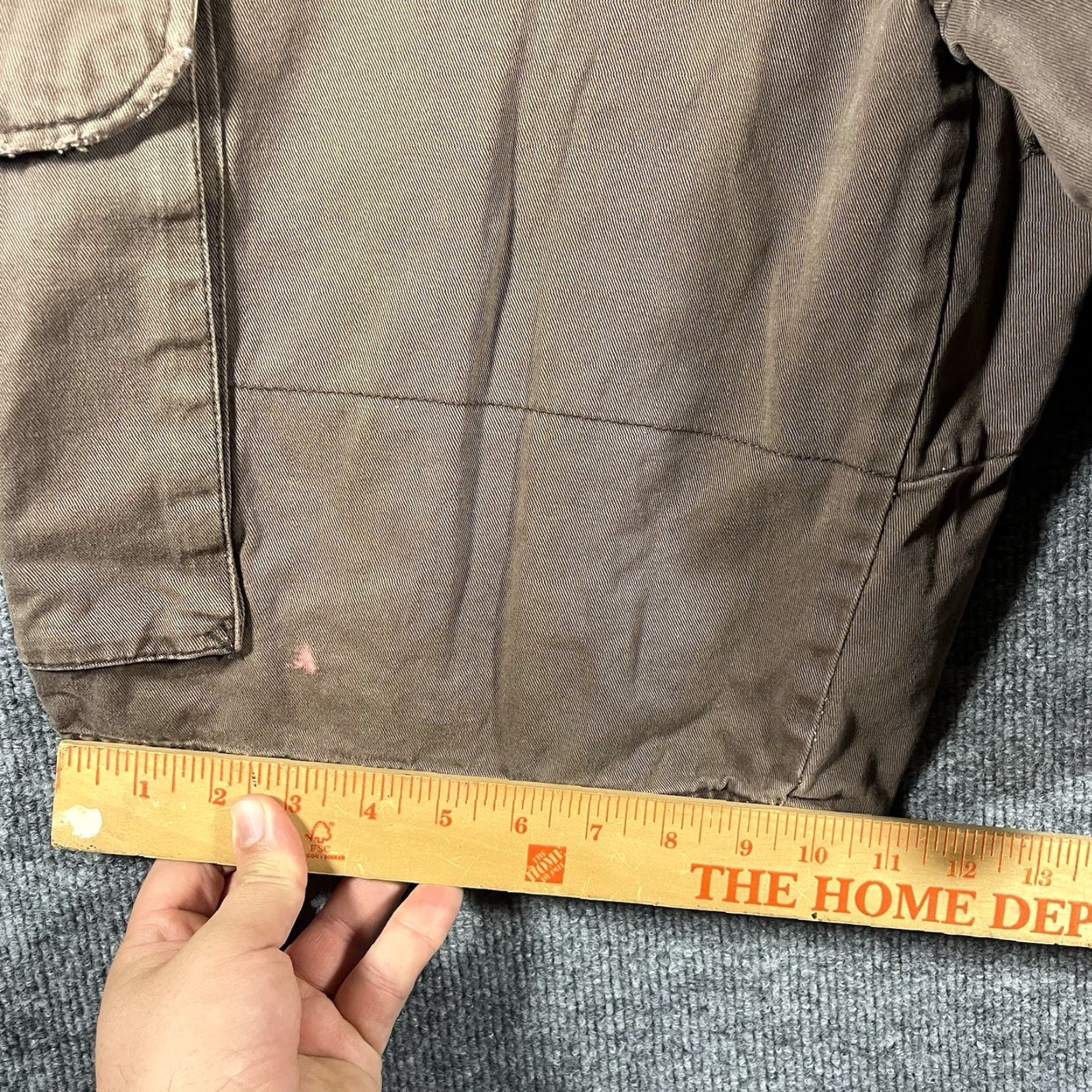 Vintage VINTAGE Lost ENTERPRISES Cargo Shorts Mens 33 Brown Cotton Ripstop 90s Baggy Pockets Adjustable Waist Baggy Mens Size US 33 - 7 Thumbnail