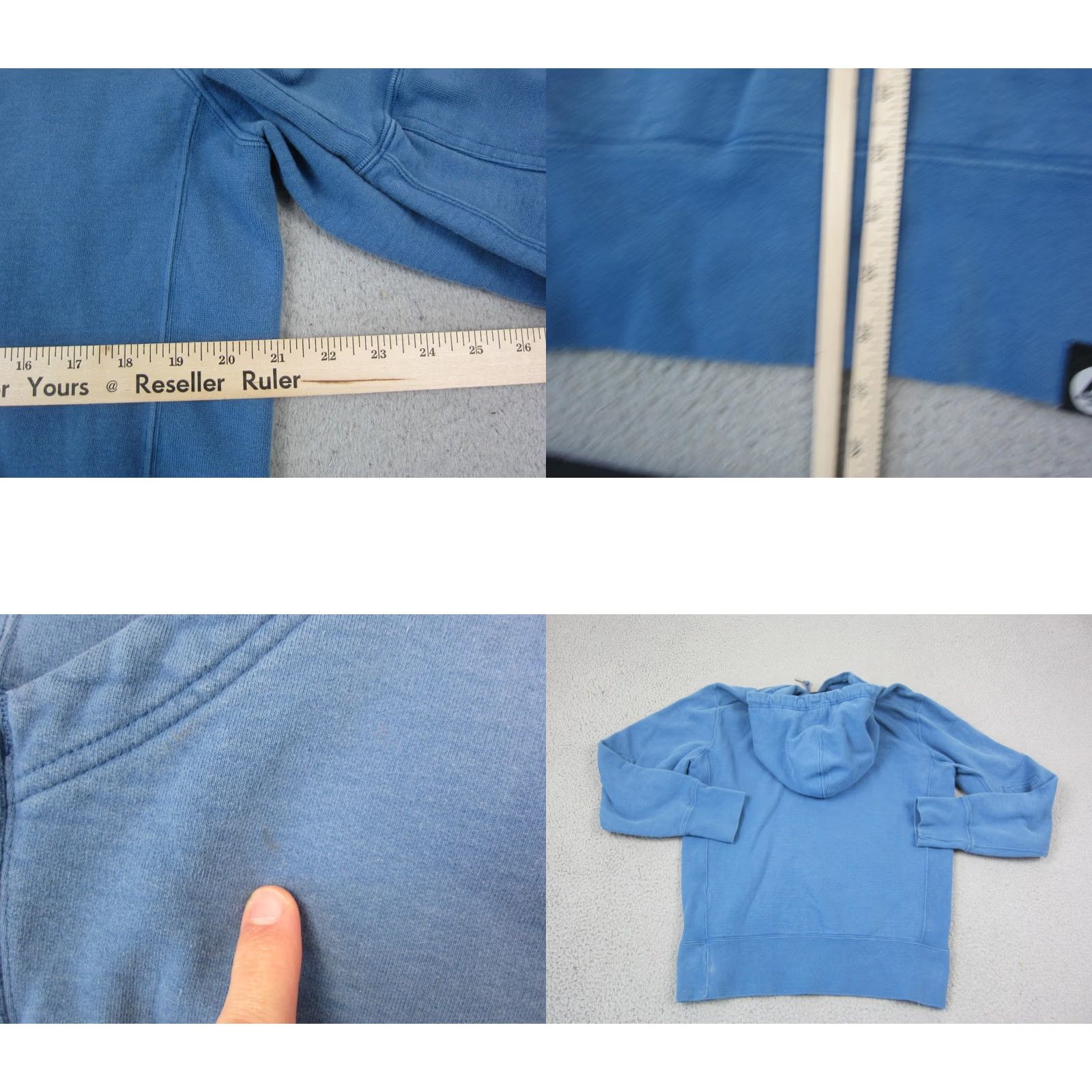 Vintage American Giant Hoodie Adults M Blue Sweatshirt Pullover Logo Regular Fit USA 90s Theme Mens Size US M / EU 48-50 / 2 - 8 Thumbnail