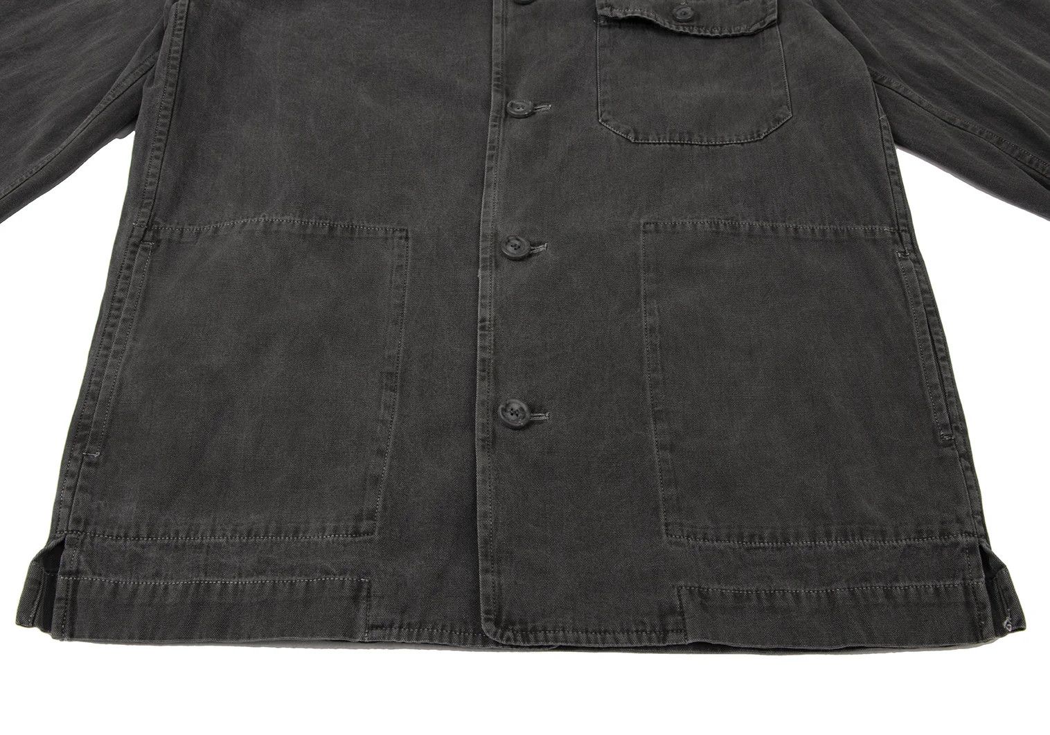 Issey Miyake Band Collar Duck Work Jacket in Charcoal L Size US L / EU 52-54 / 3 - 8 Thumbnail