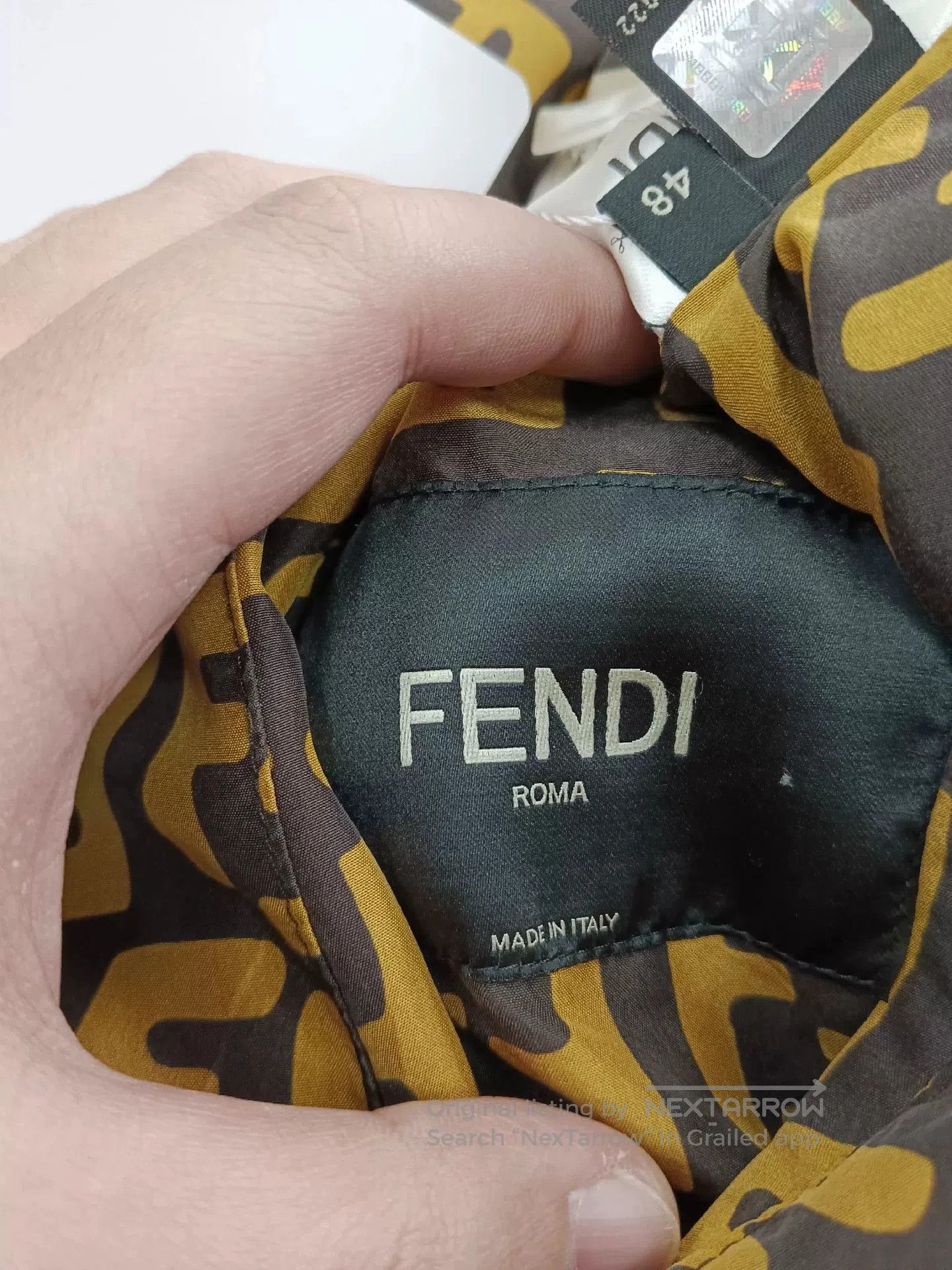 Fendi fendi reversible logo jacket yellow red. Size US L / EU 52-54 / 3 - 5 Thumbnail