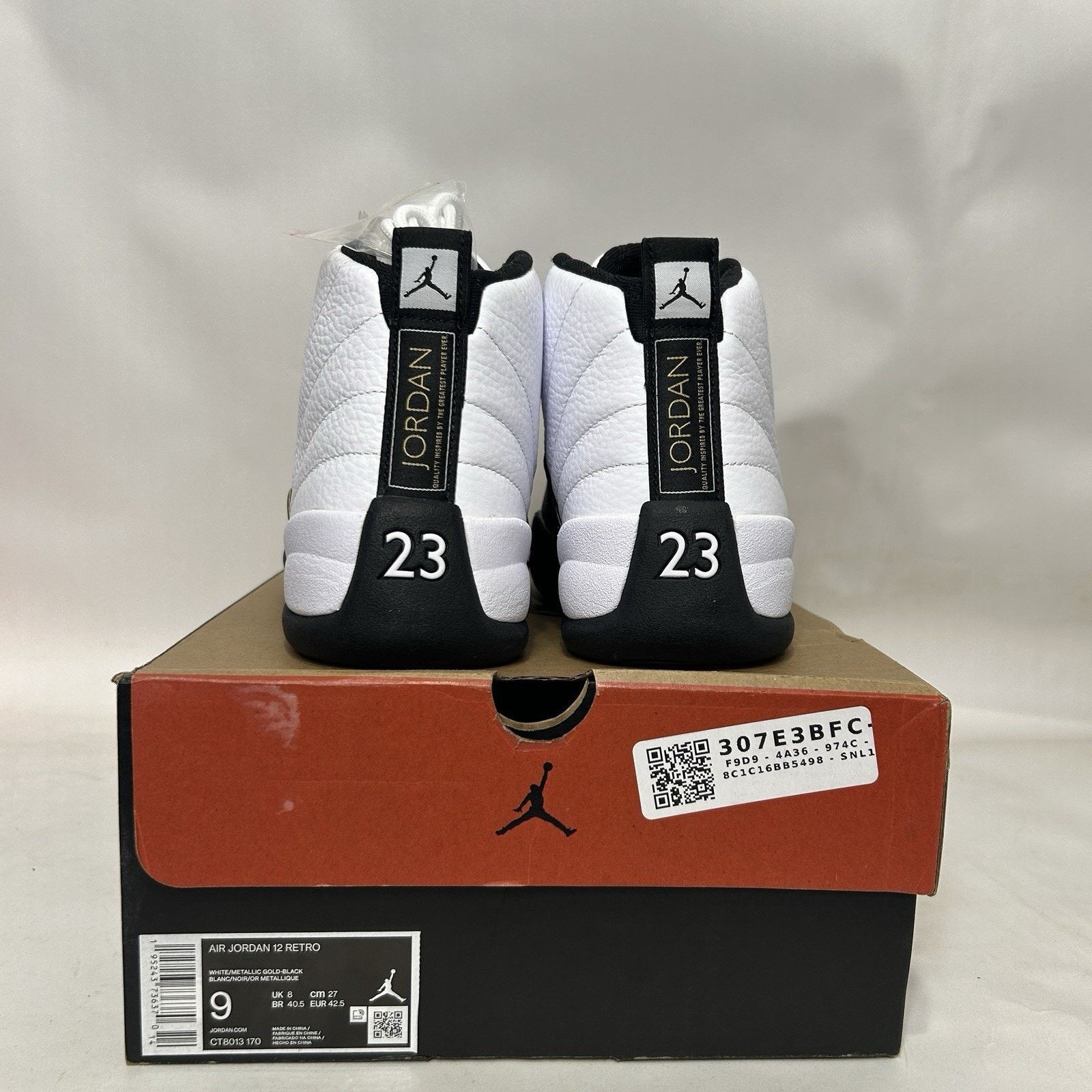 Nike Nike Air Jordan 12 Retro OH “Royalty Taxi/White Black” Size US 9 / EU 42 - 4 Thumbnail