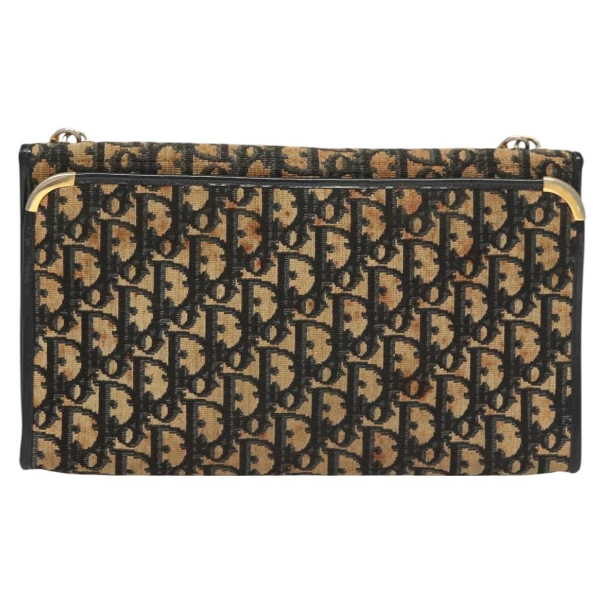 Dior DIOR Trotter Canvas Shoulder Bag Navy Gold Size ONE SIZE - 2 Thumbnail