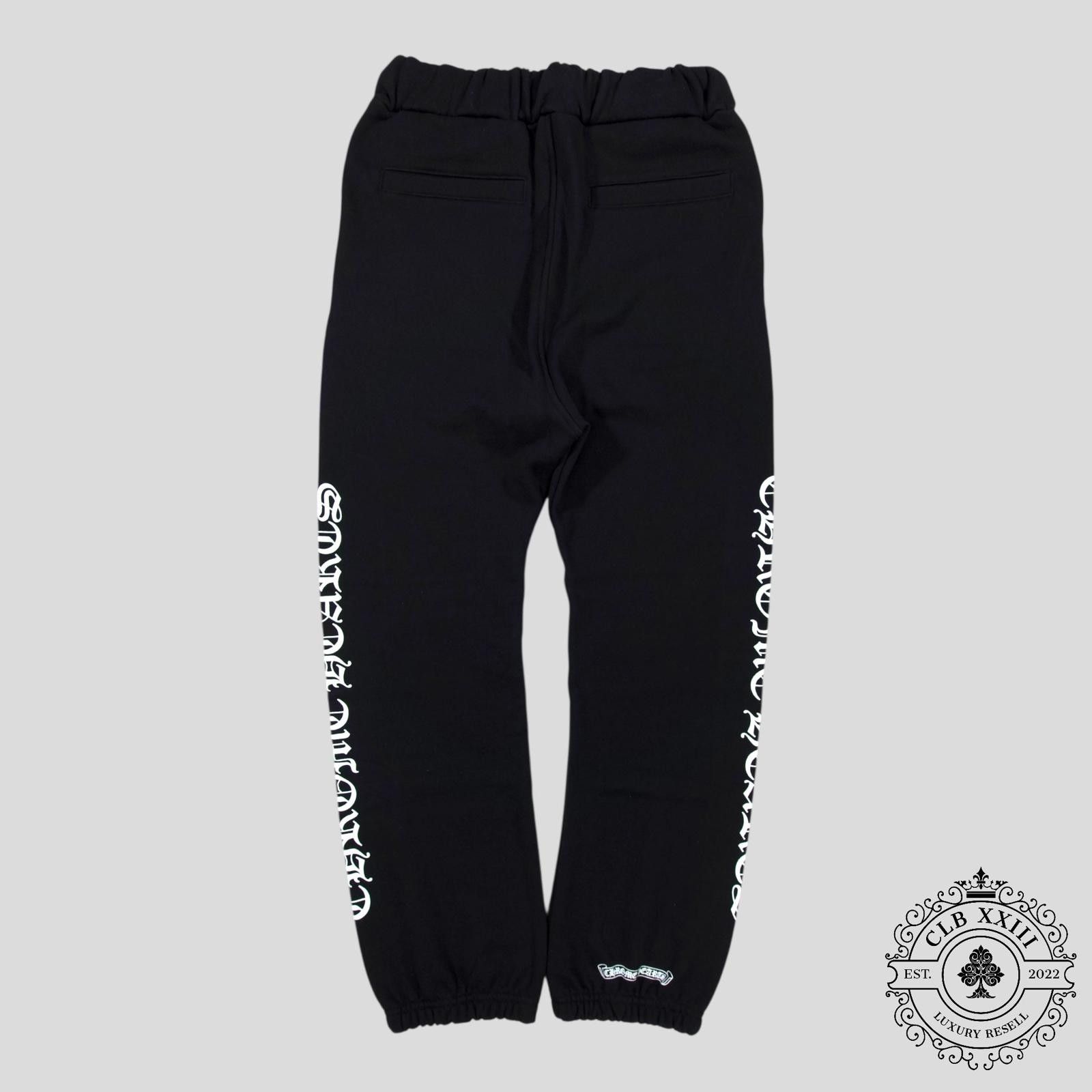 Chrome Hearts Chrome Hearts Scroll Logo Sweatpants in Black Size US 34 / EU 50 - 4 Thumbnail