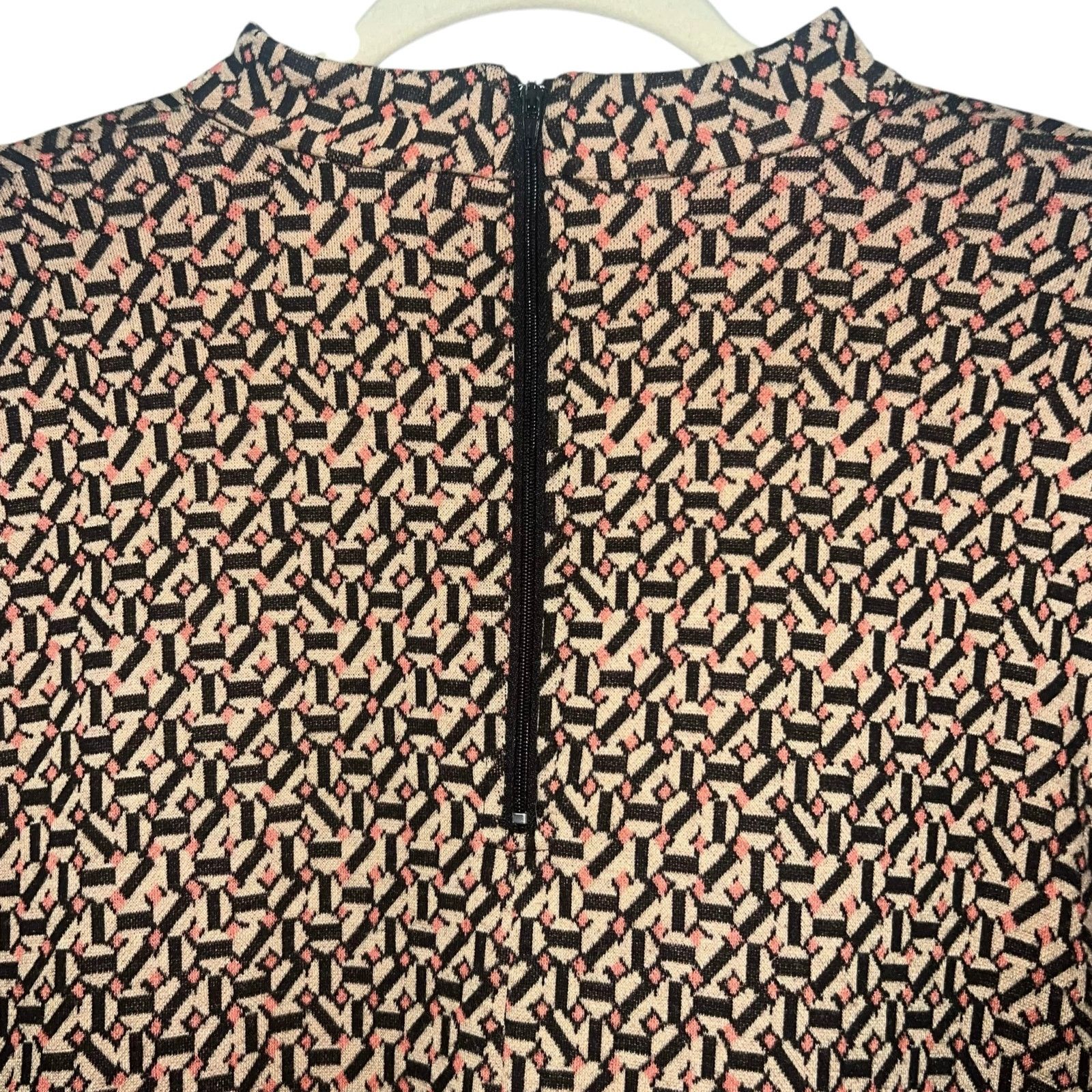 Other Tyler Bow Crissy Geo Print Mock Neck Tunic Faux Leather M Size M / US 6-8 / IT 42-44 - 5 Thumbnail