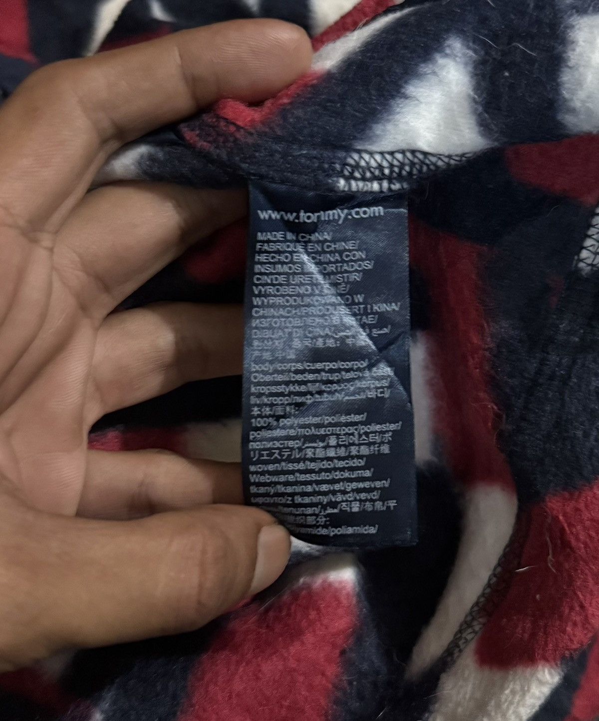 Tommy Hilfiger Tommy Hilfiger Sport Tech Denim Polar Fleece Vintage Size US XS / EU 42 / 0 - 7 Thumbnail