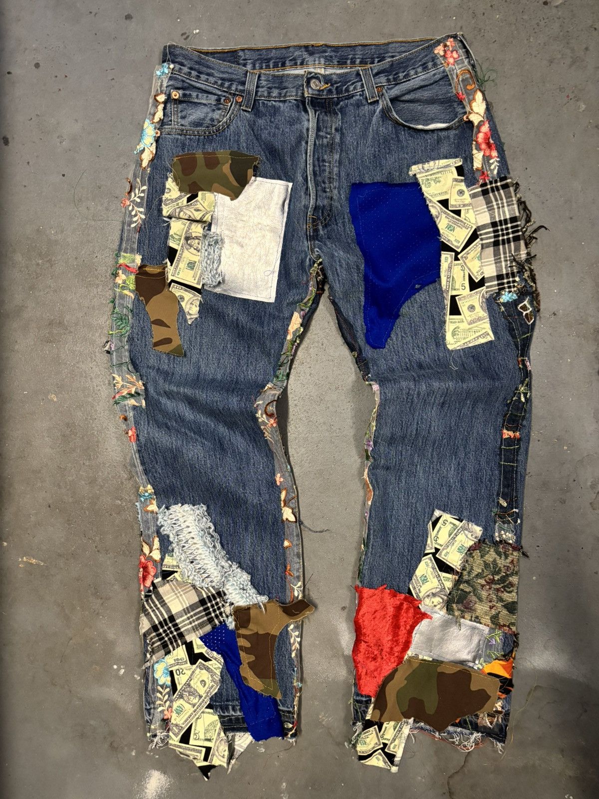 Levi's DirtyMoney x Levis Patchwork Denim Size US 36 / EU 52 - 1 Thumbnail