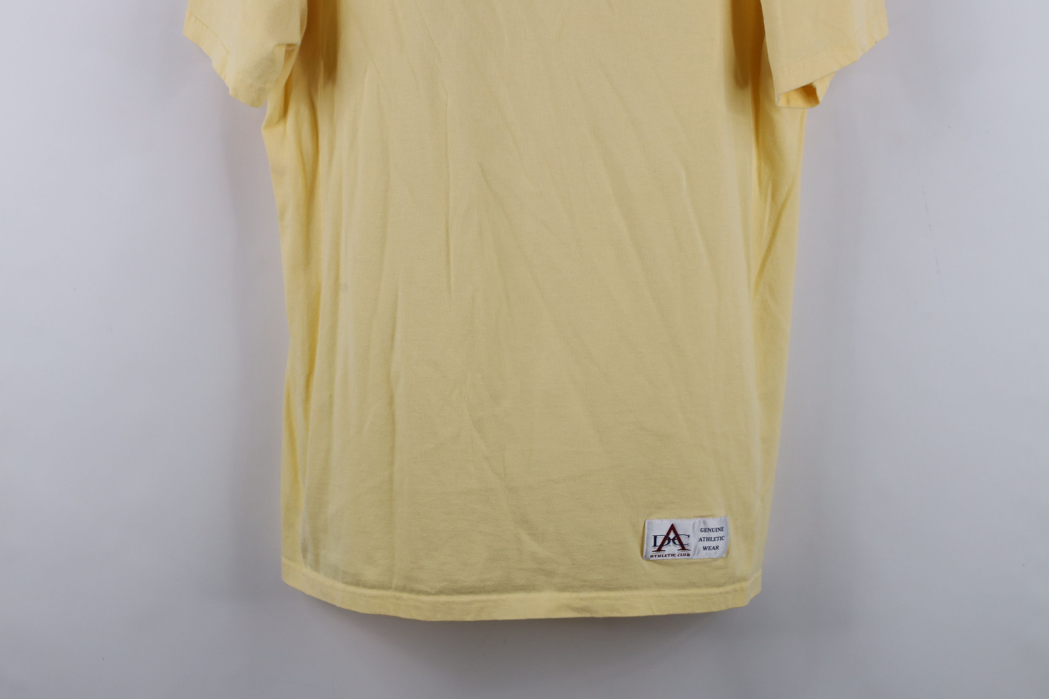Vintage Vintage 90s Streetwear Heavyweight Cotton T-Shirt Yellow Size US M / EU 48-50 / 2 - 3 Thumbnail