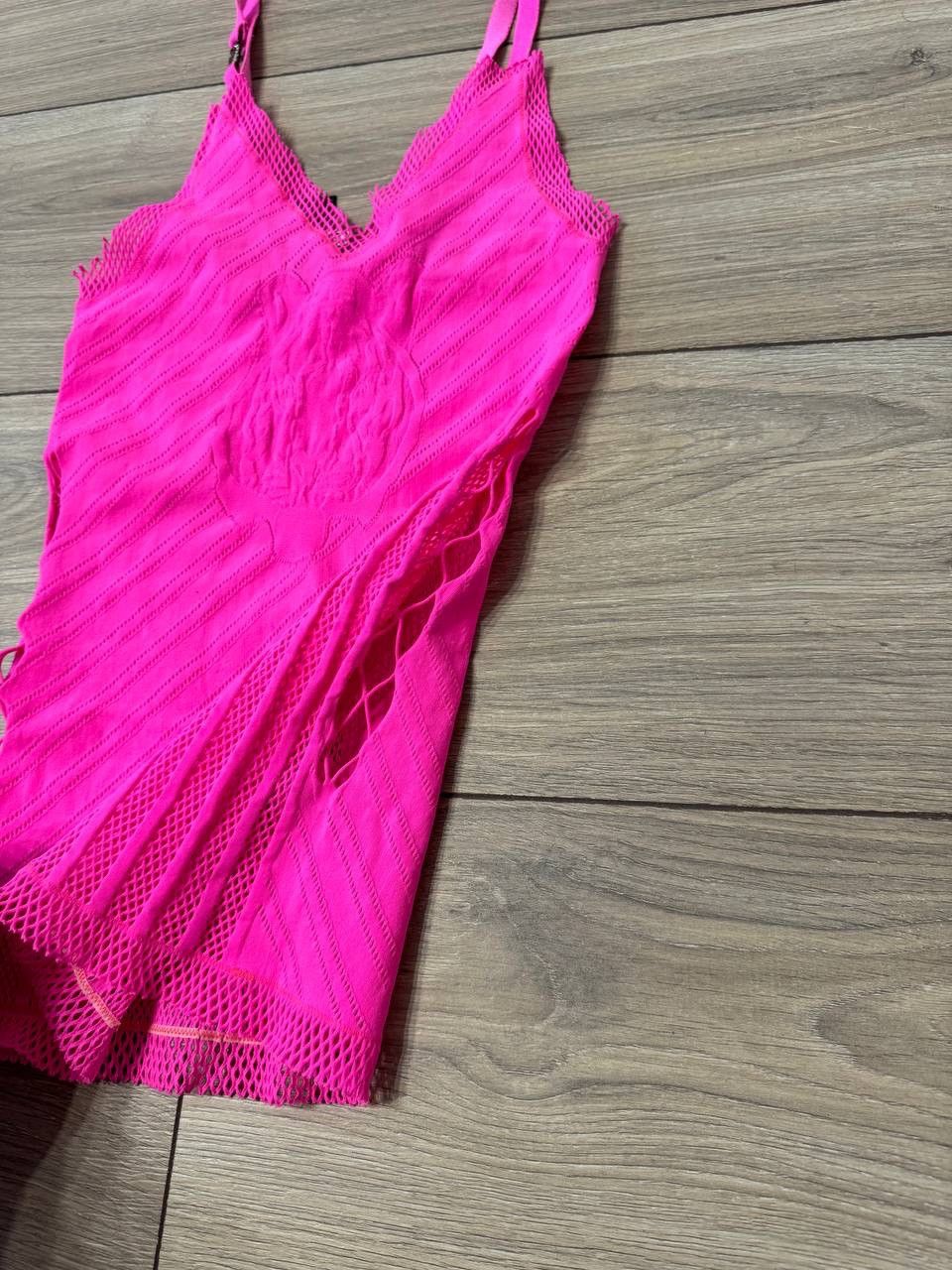 Just Cavalli Pink Just CAVALLI Roberto MESHBODYCON DRESS Micro Size S / US 4 / IT 40 - 4 Thumbnail