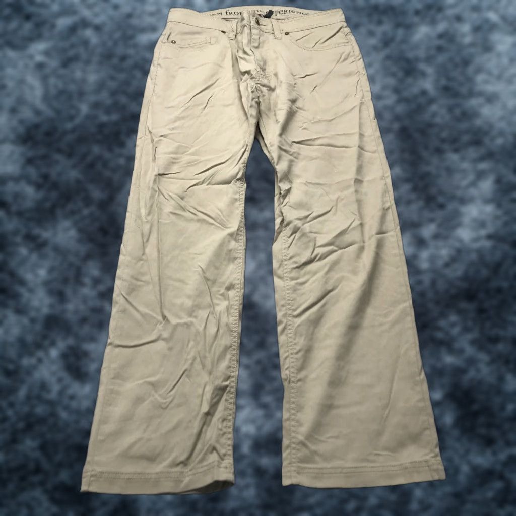 Prana prAna Pants Mens 32x29 Slim Brown Nylon Hiking Logo Chino Straight Utility Regular Size 32 Mens Brown Nylon Spandex Comfort Outdoor Trousers Size US 32 / EU 48 - 1 Thumbnail