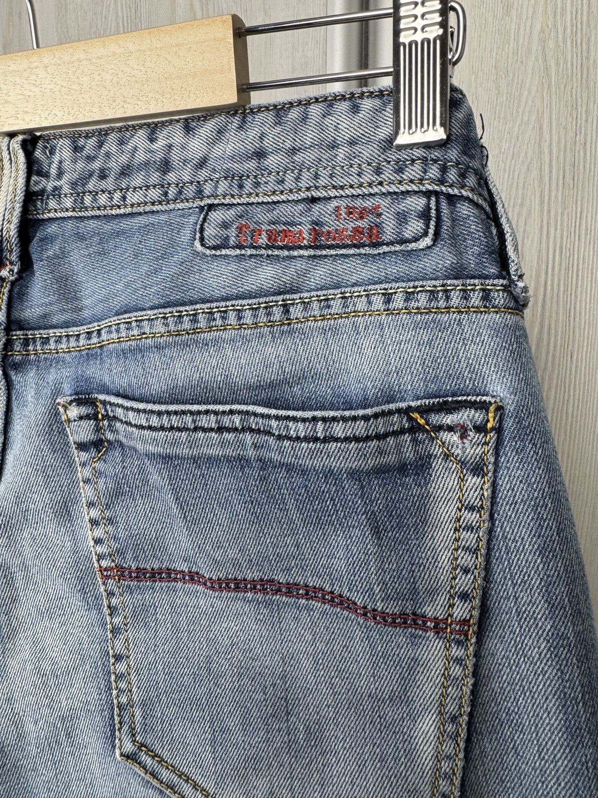 Other Sartoria Tramarossa 1967 blue faded distressed denim jeans Size US 34 / EU 50 - 8 Thumbnail