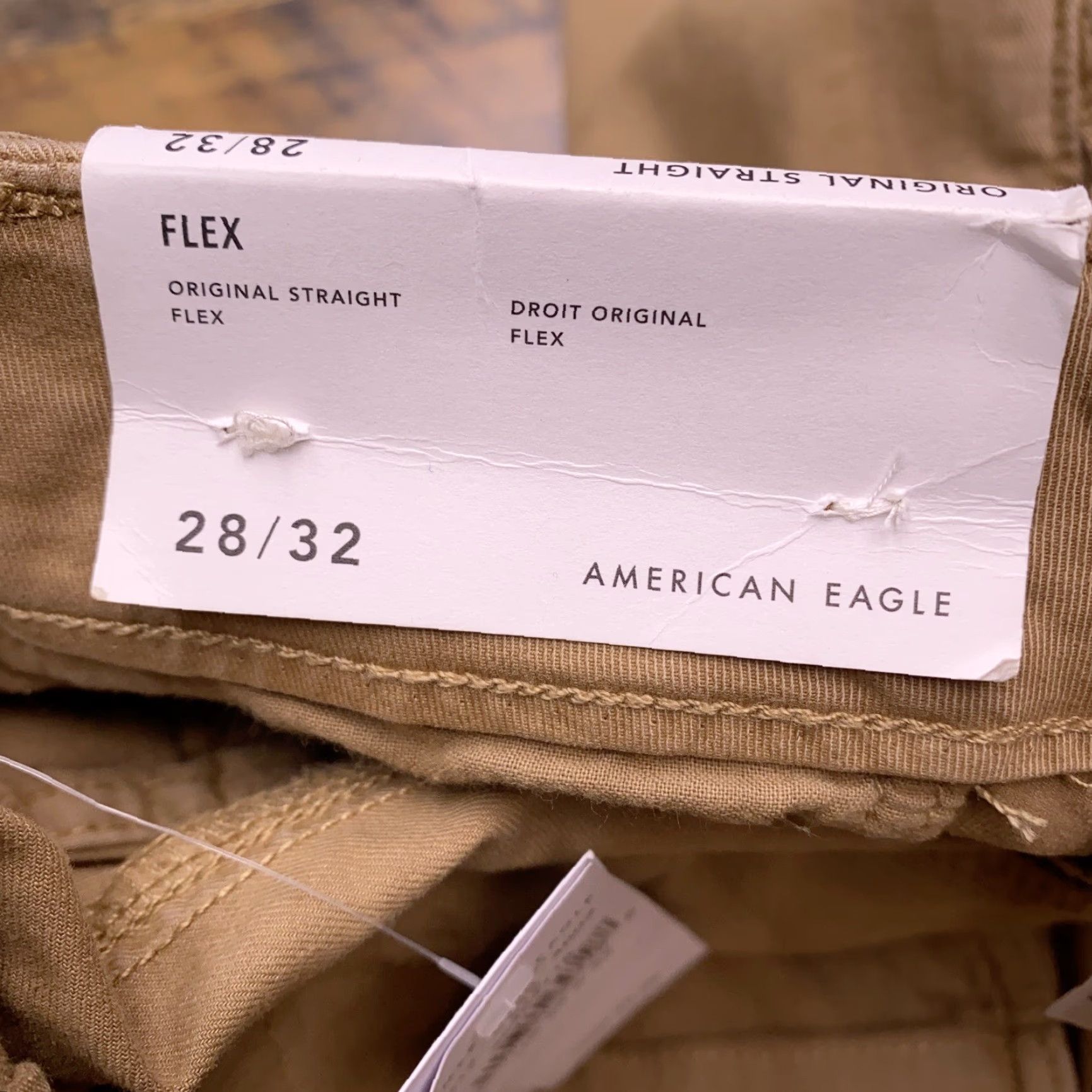 American Eagle Outfitters American Eagle Outfitters Original Straight Pants Mens 28x32 Khaki Mid Rise New Size US 28 / EU 44 - 7 Thumbnail