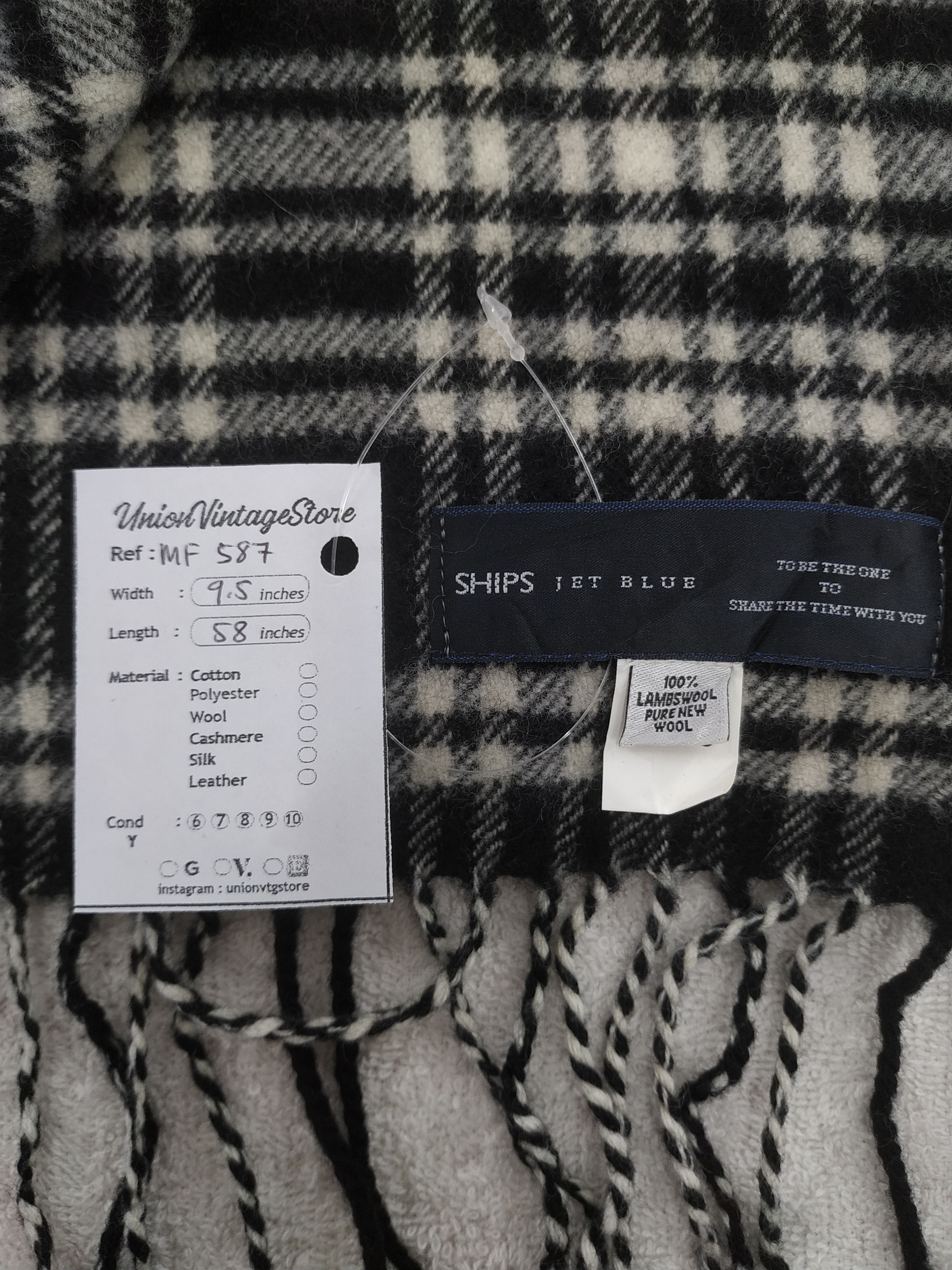Ships Jet Blue Vintage Ships Scarf/Muffler/Neckwear MF587 Size ONE SIZE - 4 Thumbnail