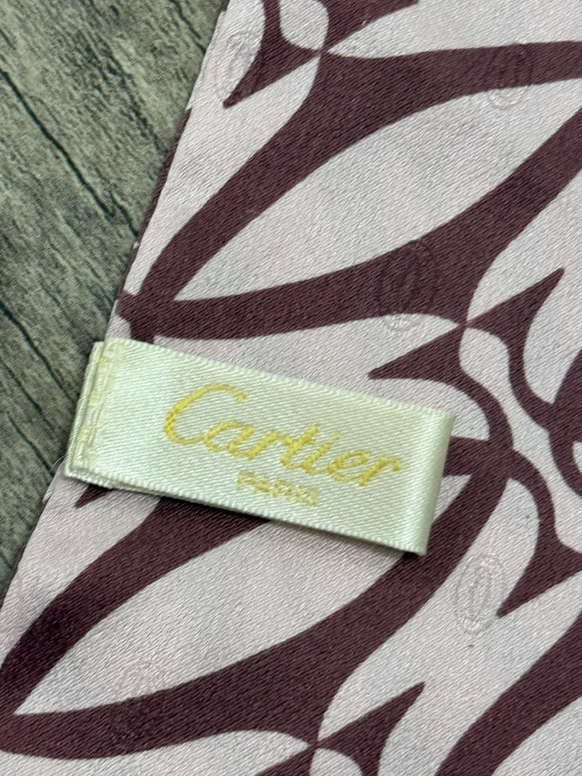 Cartier Vintage Monogram Silk Scarf Cartier Size ONE SIZE - 7 Thumbnail