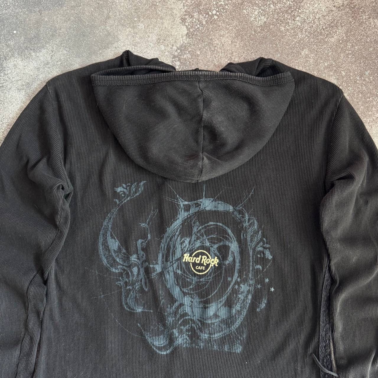Hard Rock Cafe Hard Rock Cafe Vintage Gothic Zip Hoodie Size M / US 6-8 / IT 42-44 - 8 Thumbnail