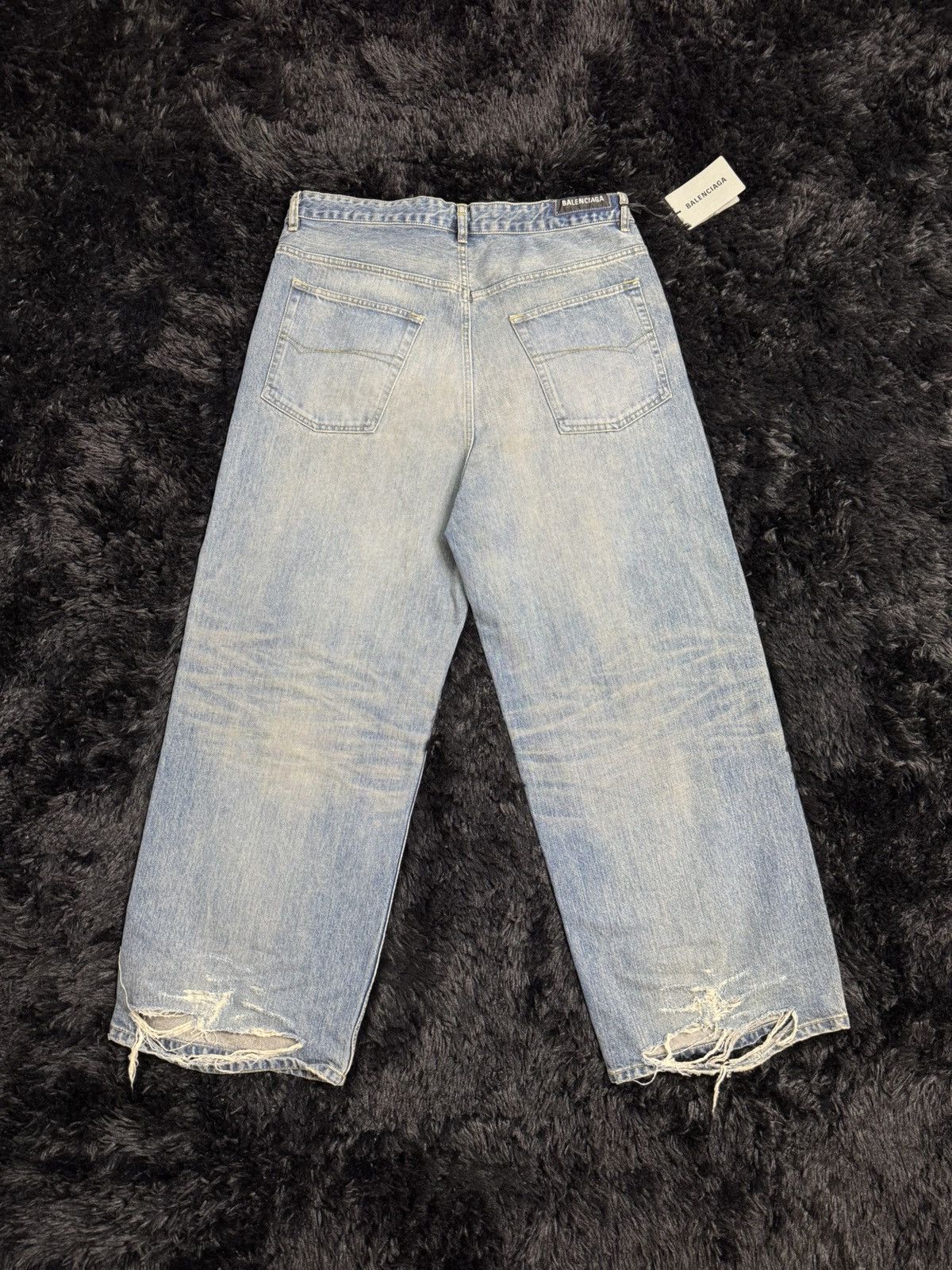 Balenciaga Balenciaga Baggy Destroyed Denim Size US 28 / EU 44 - 15 Thumbnail
