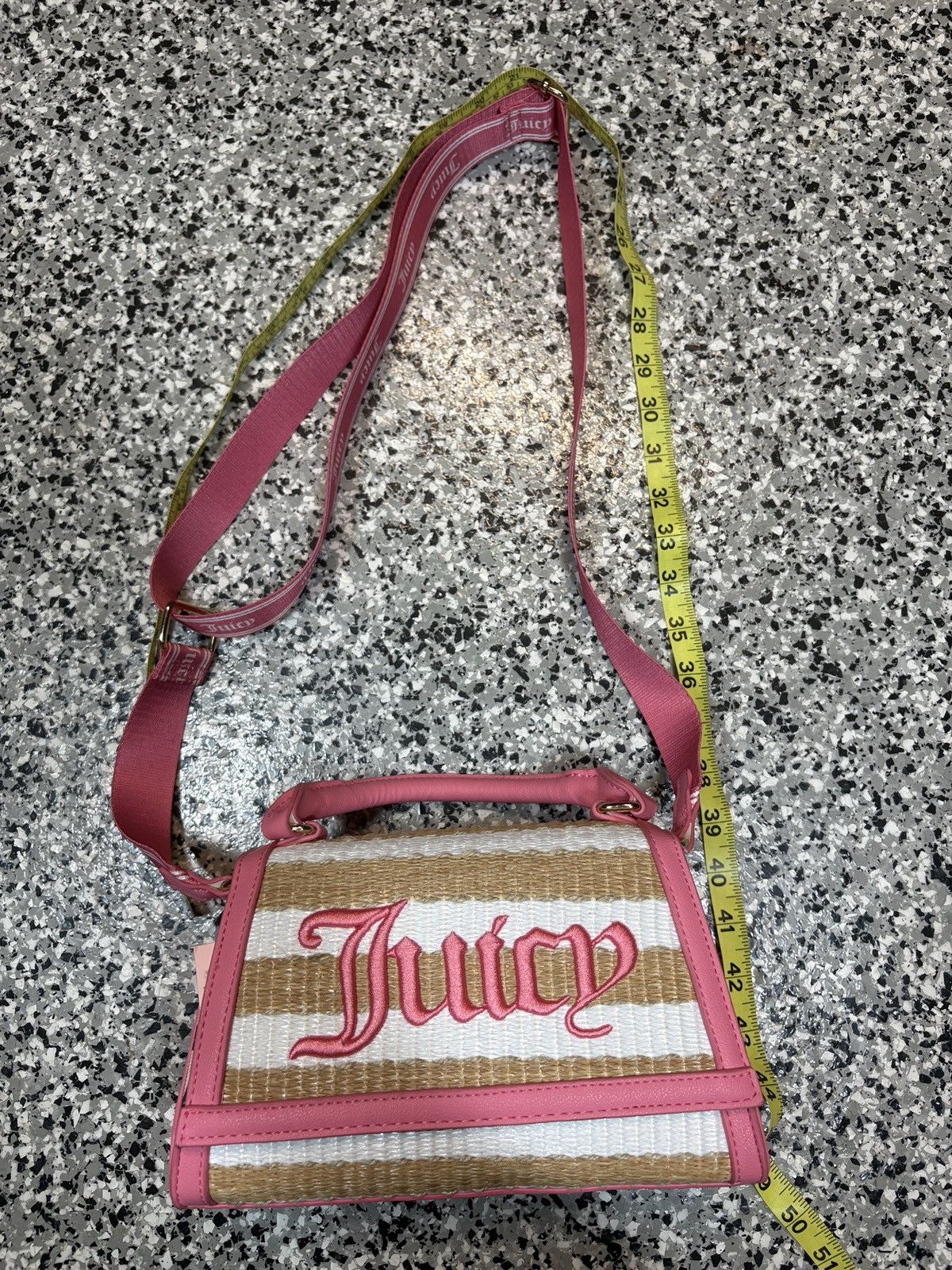 Juicy Couture Vintage Y2K Juicy Couture Gelato Pink Striped Mini Tote Bag Size ONE SIZE - 13 Thumbnail