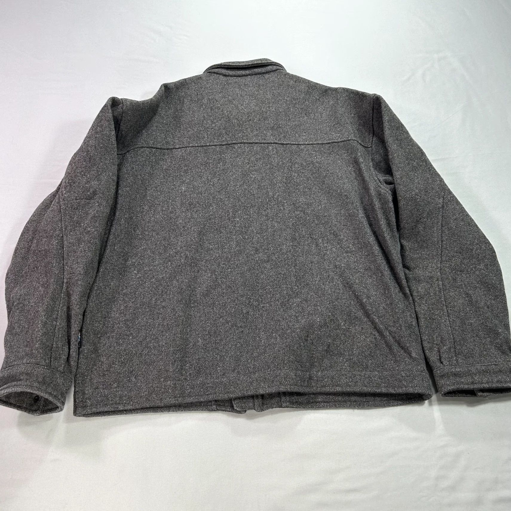 Alf Clothing Jacket Mens Large Gray Bergan Wool Full Zip Made in Canada Outdoor Bomber Jacket L Casual Travel Workwear Mens