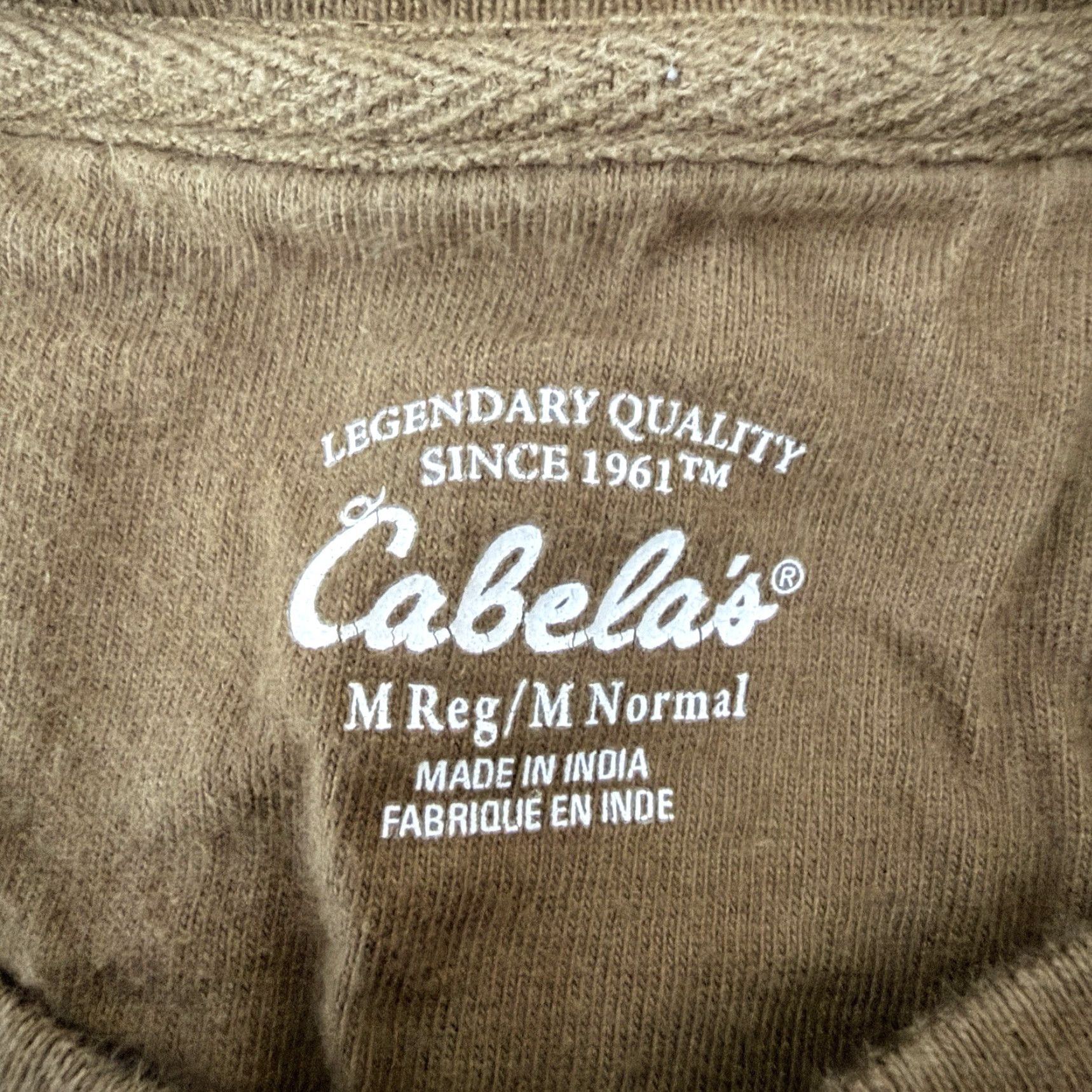 Vintage Cabelas Brown Long Sleeve Henley Style Grid Shirt Mens Size M Size US M / EU 48-50 / 2 - 4 Thumbnail