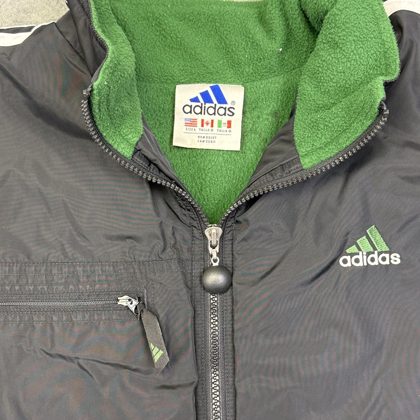 Adidas Adidas Vintage 90s Windbreaker Jacket Size US L / EU 52-54 / 3 - 3 Thumbnail