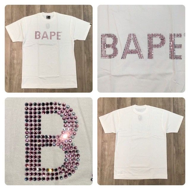 Bape × Nigo × Swarovski 🔥Men's Nonno prize🔥 Swarovski BAPE logo T-shirt APE NIGO Size US L / EU 52-54 / 3 - 1 Thumbnail