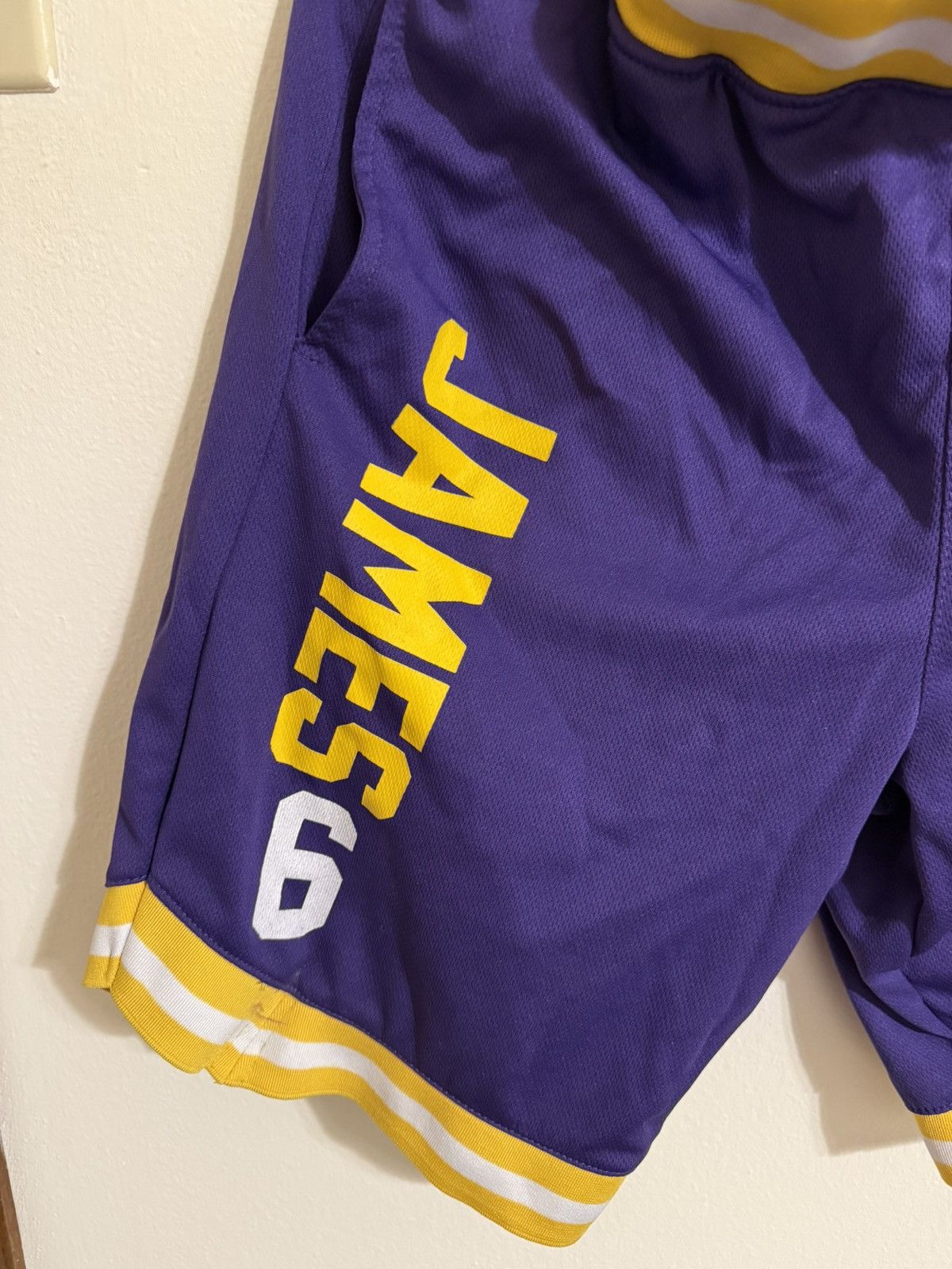 NBA Los Angeles Lakers LeBron James NBA Shorts Size US 32 / EU 48 - 3 Thumbnail