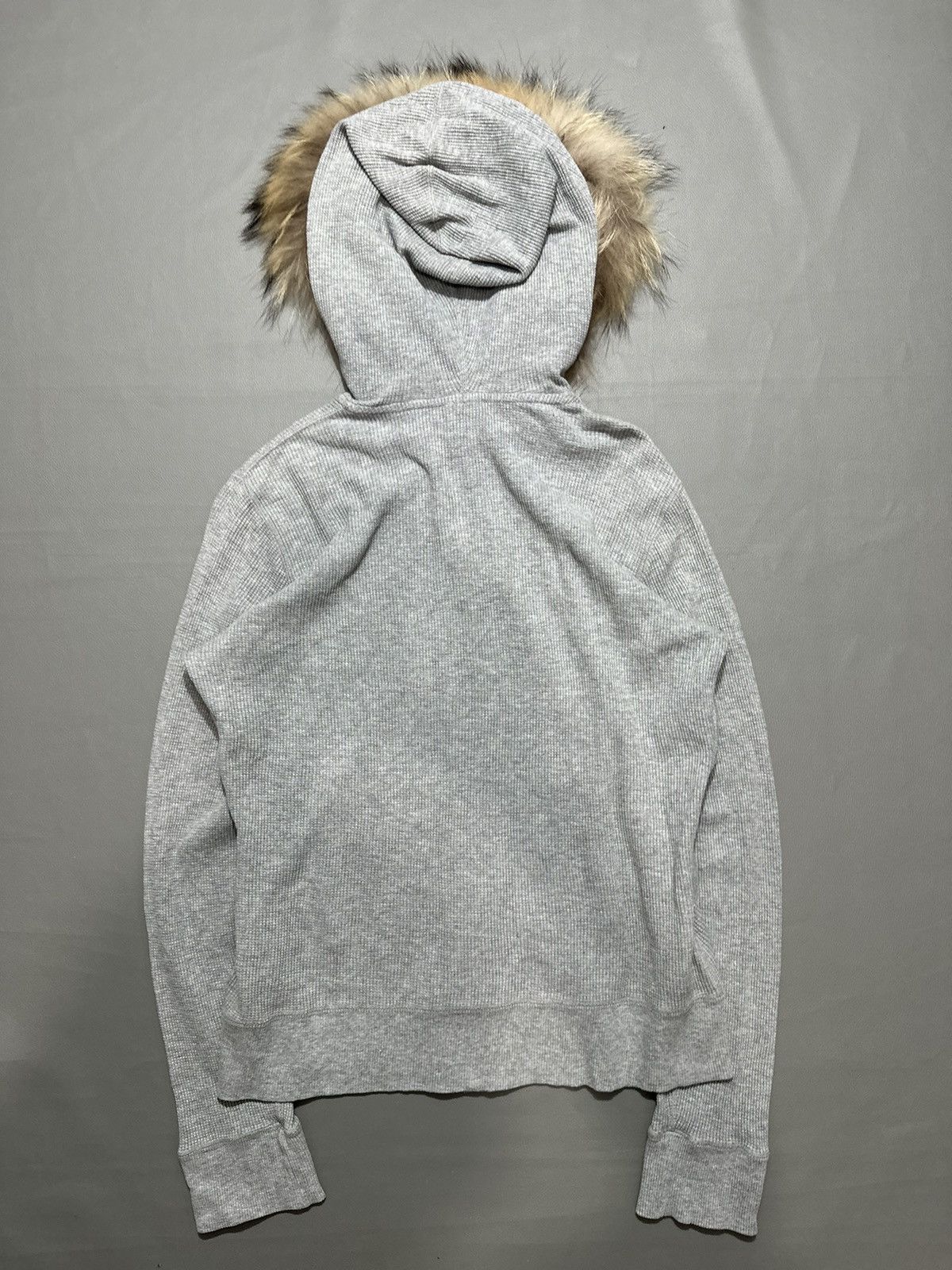 20471120 VINTAGE WAFFLE PARKA THERMAL ZIP HOODIE FUR IFSIX LGB STYLE Size US M / EU 48-50 / 2 - 2 Thumbnail